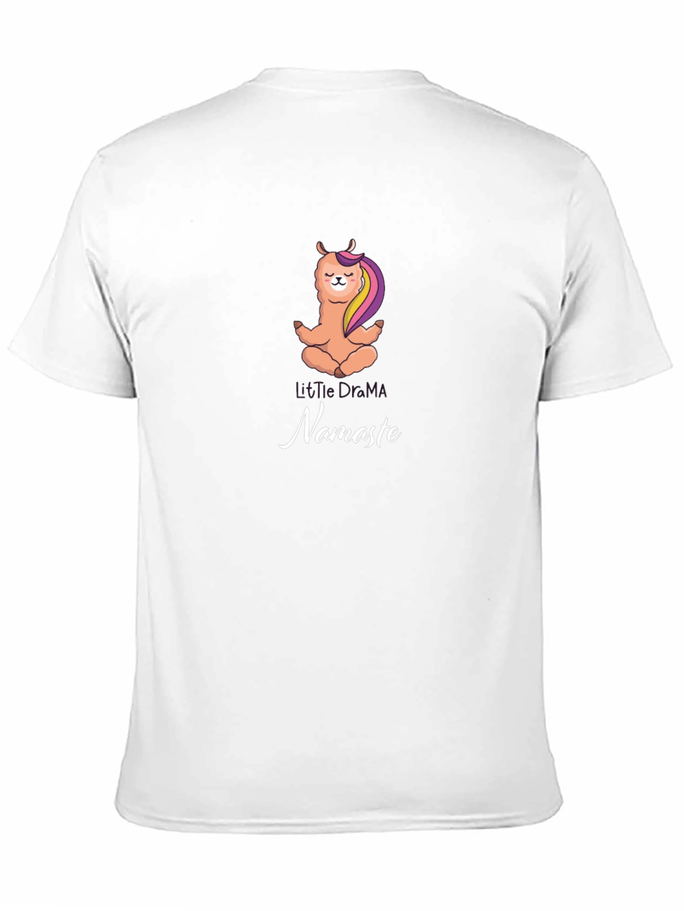 Yoga Llama Namaste Black T-Shirt