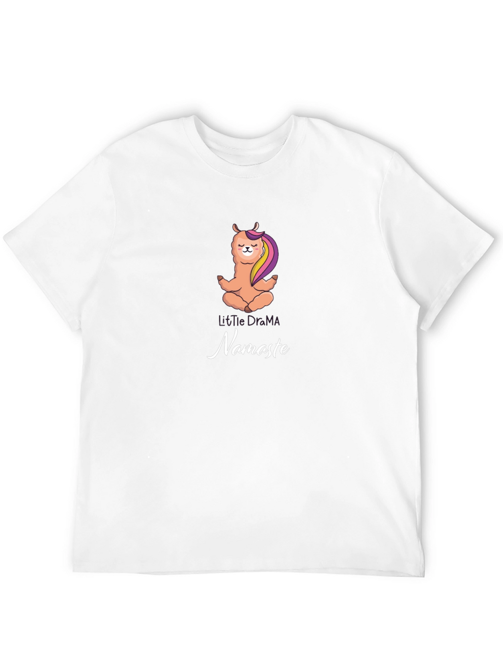 Yoga Llama Namaste Black T-Shirt