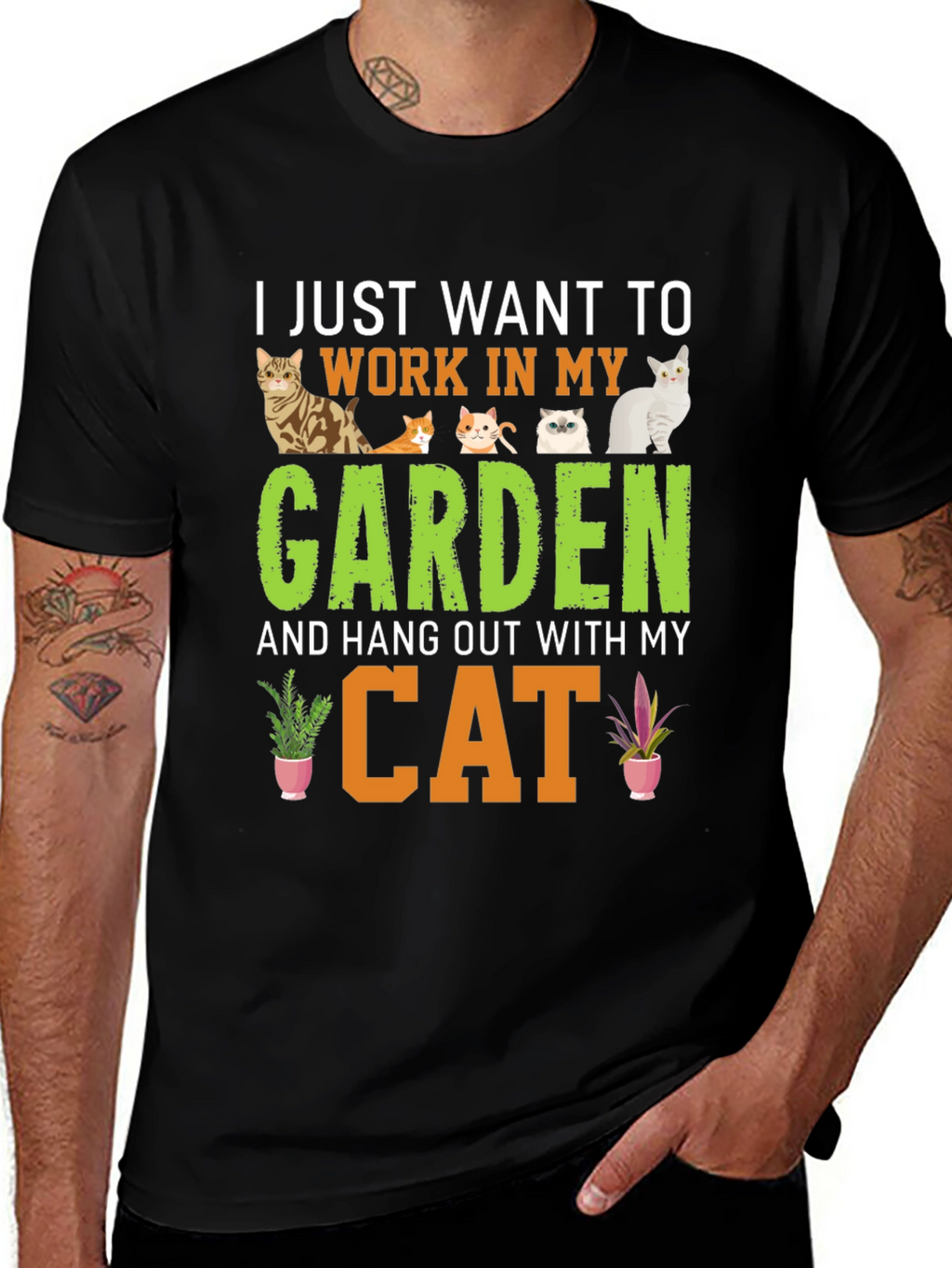 Gardening Cat Lover T-Shirt