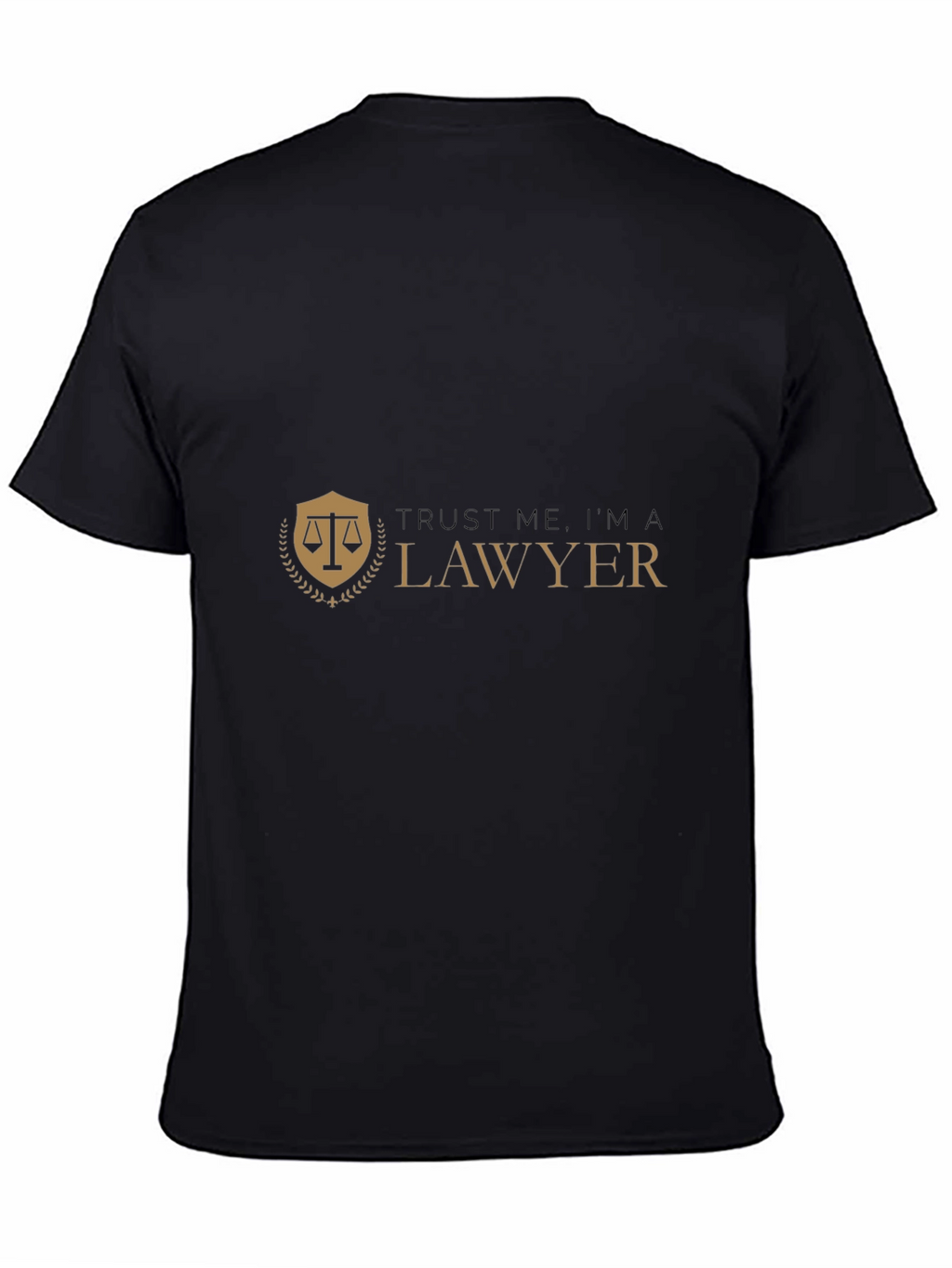 Trust Me Im a Lawyer Graphic Tee - Black