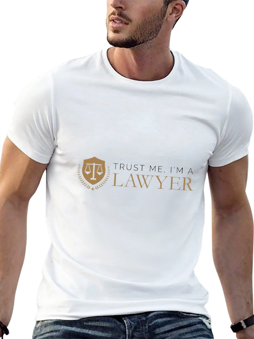 Trust Me Im a Lawyer Graphic Tee - Black