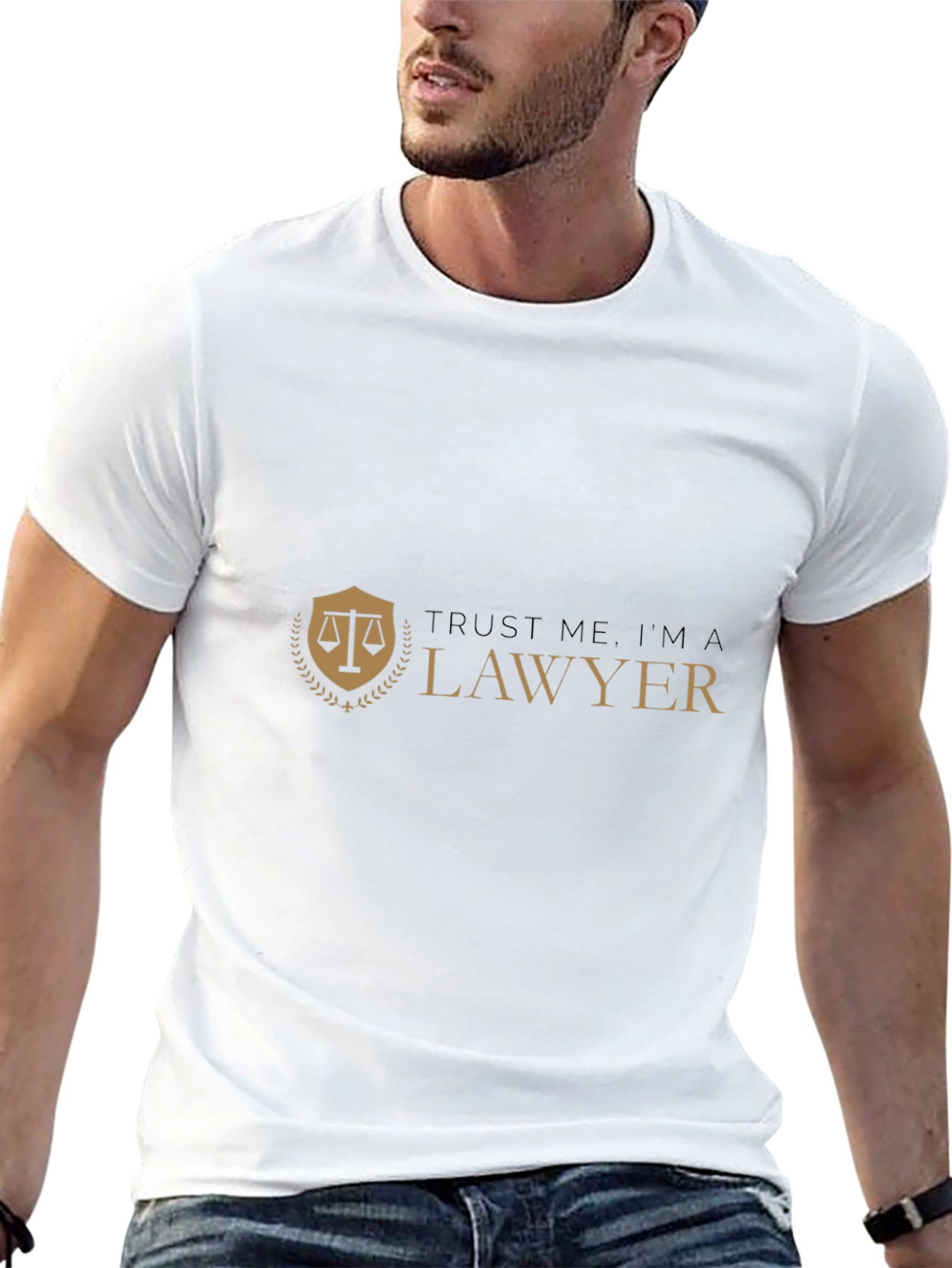 Trust Me Im a Lawyer Graphic Tee - Black
