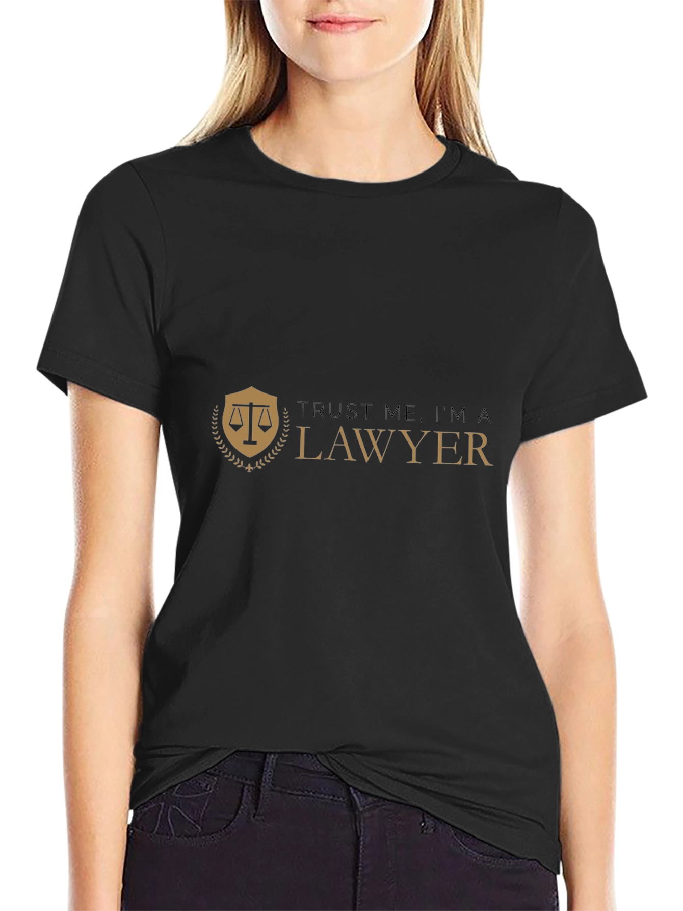 Trust Me Im a Lawyer Graphic Tee - Black
