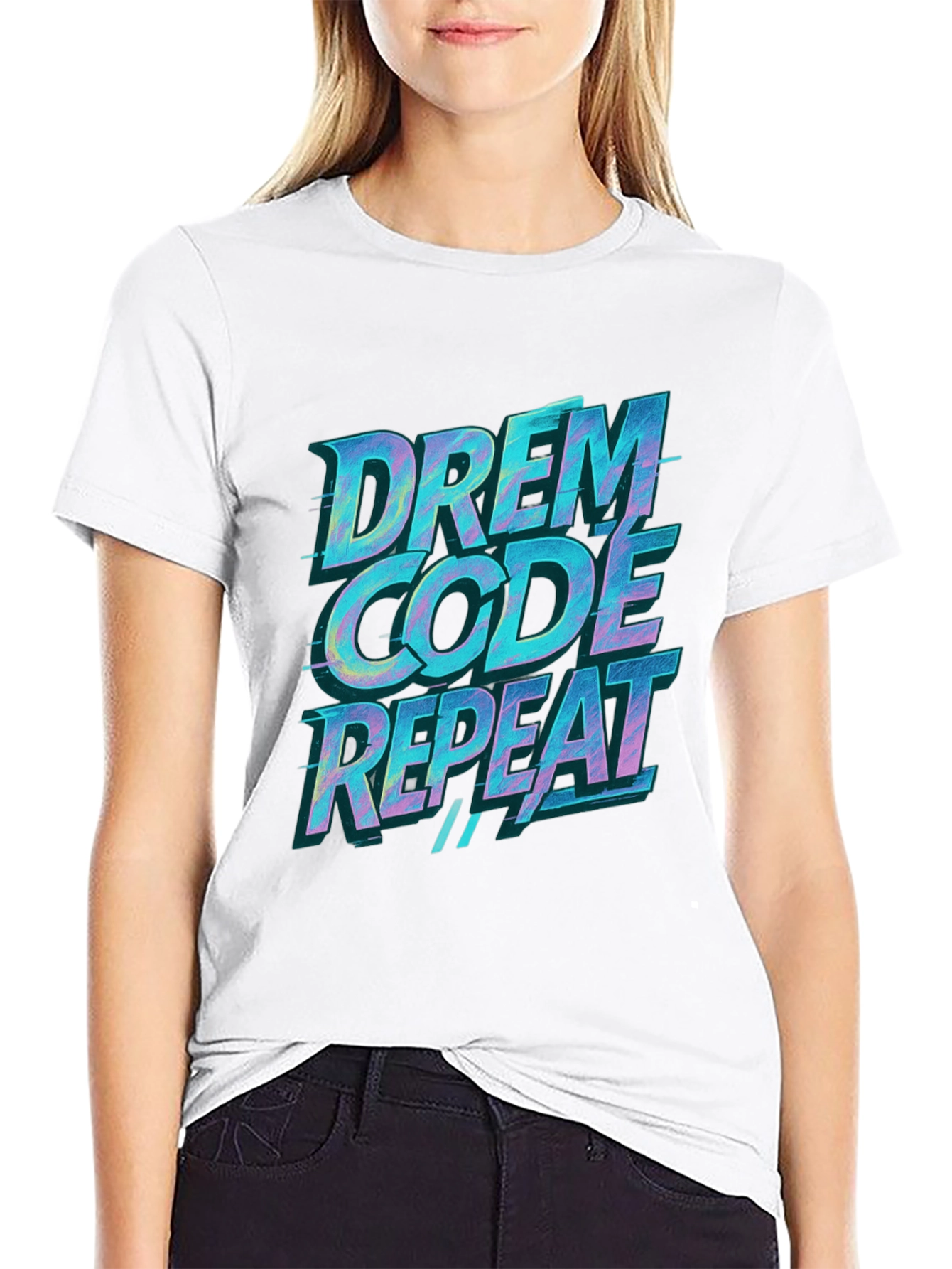 Drem Code Repeat Black T-Shirt