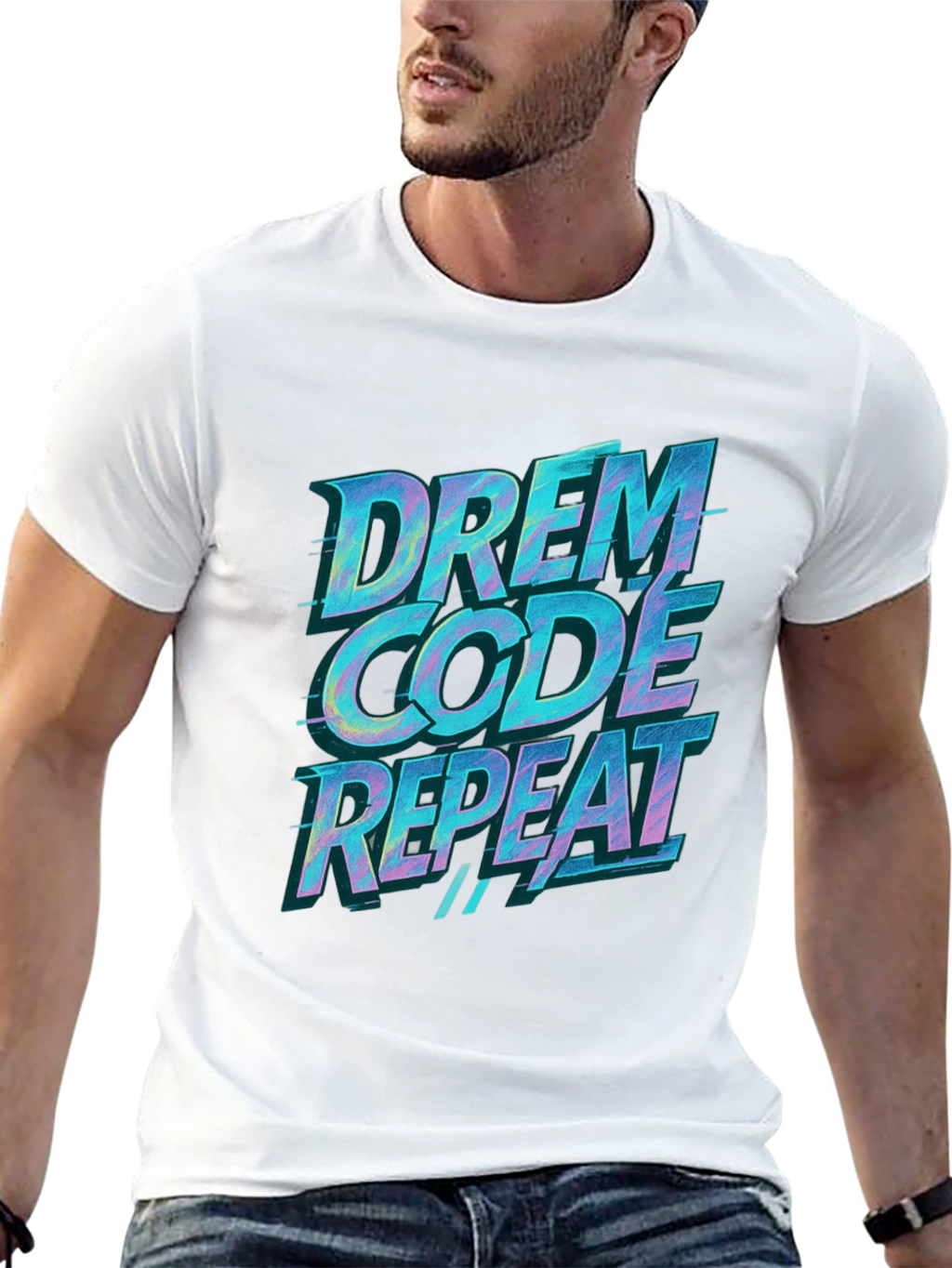 Drem Code Repeat Black T-Shirt