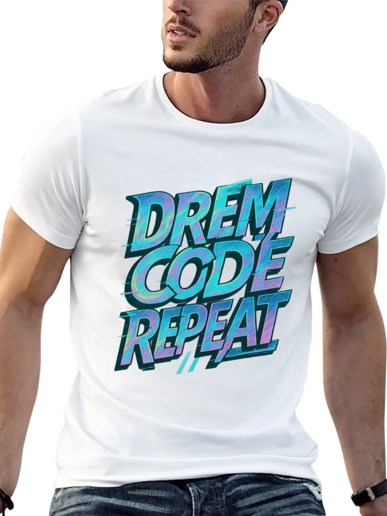Drem Code Repeat Black T-Shirt