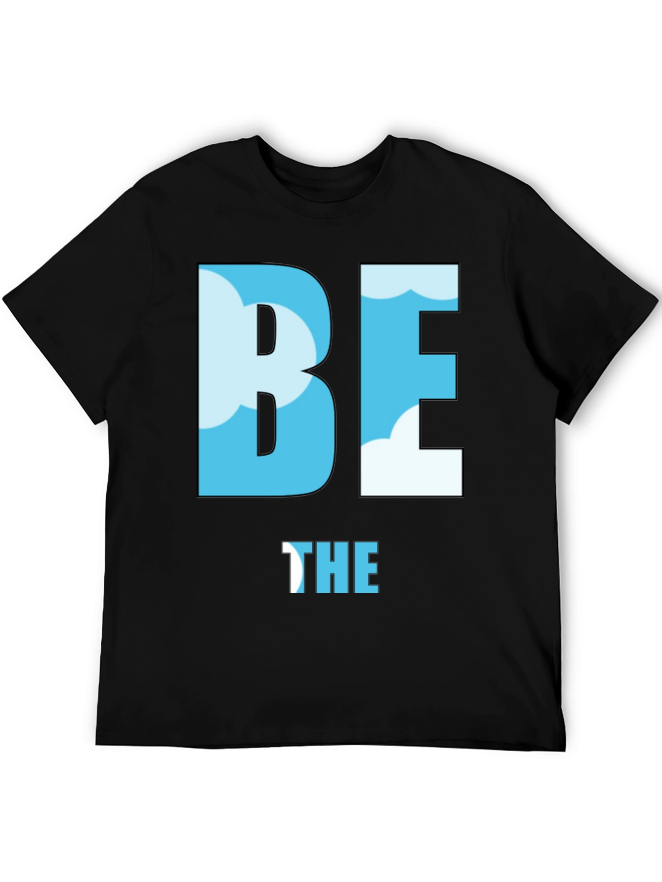 Be the Sky T-Shirt - Cloud Design Black Tee