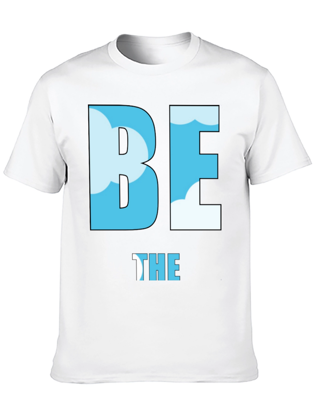 Be the Sky T-Shirt - Cloud Design Black Tee