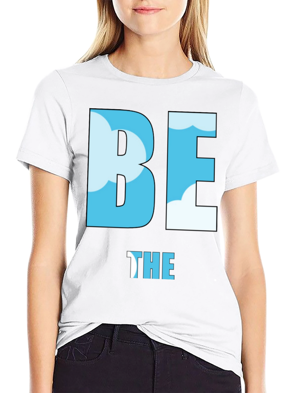 Be the Sky T-Shirt - Cloud Design Black Tee