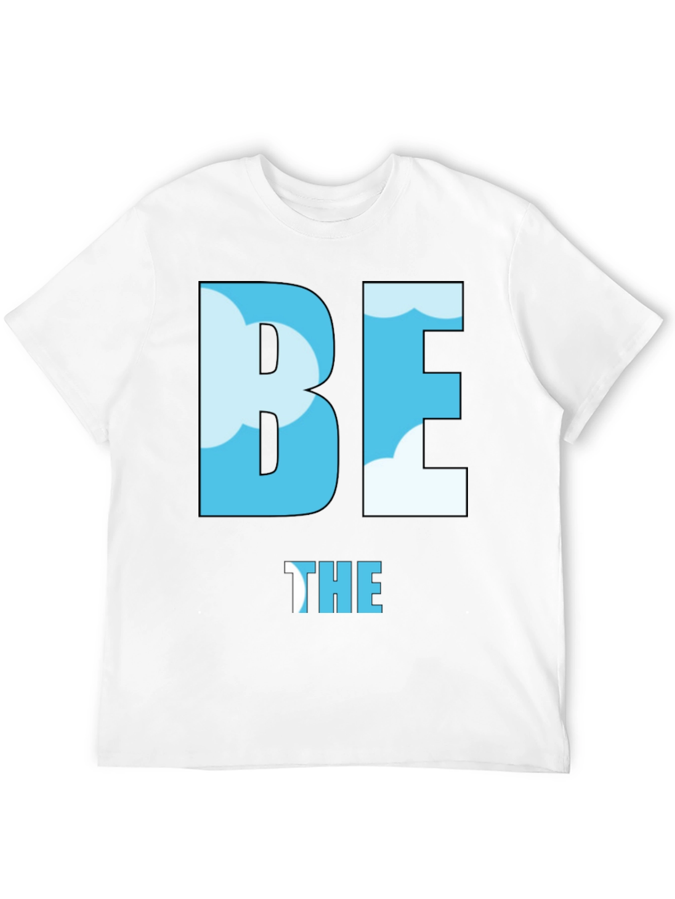 Be the Sky T-Shirt - Cloud Design Black Tee