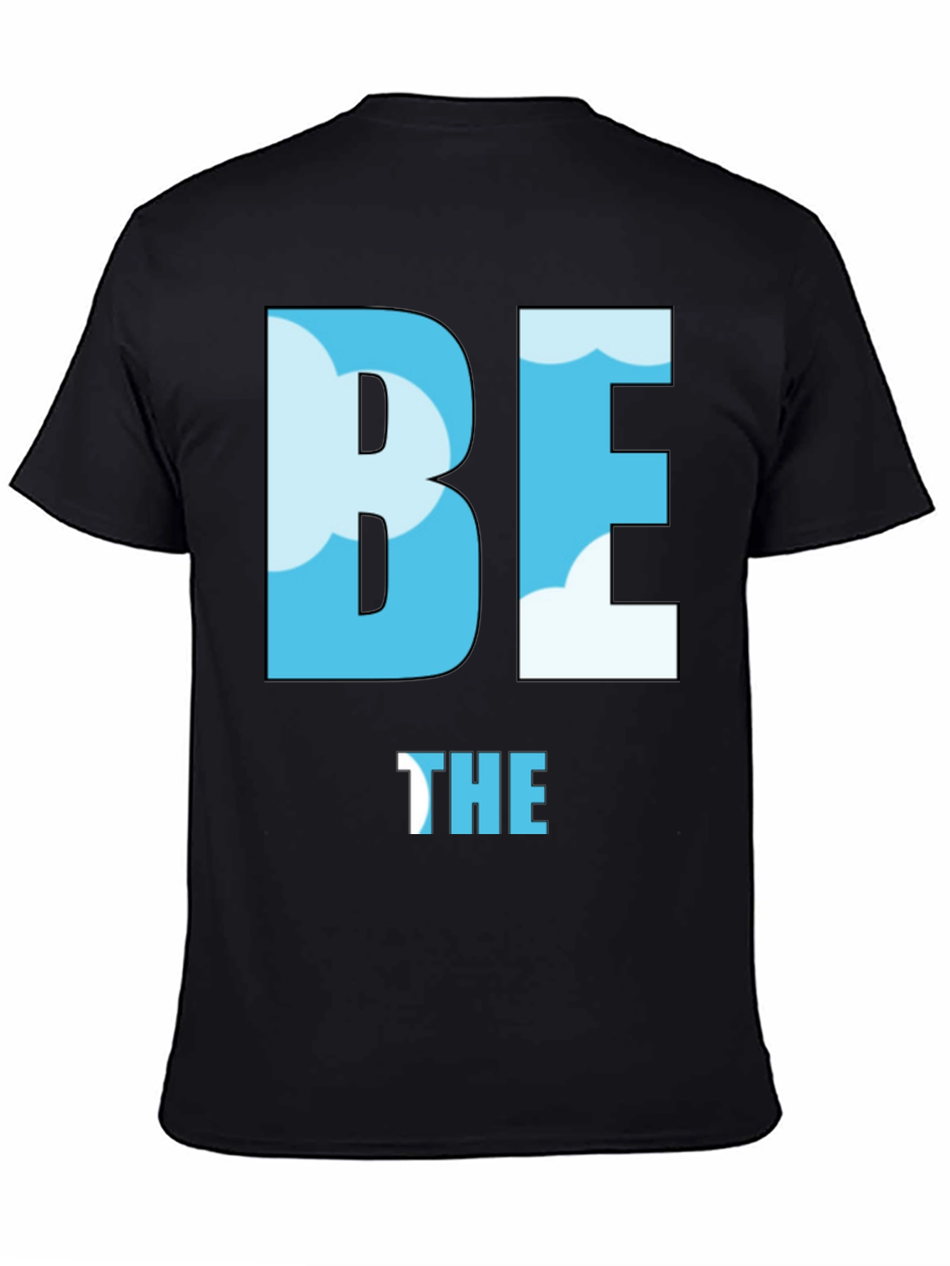 Be the Sky T-Shirt - Cloud Design Black Tee