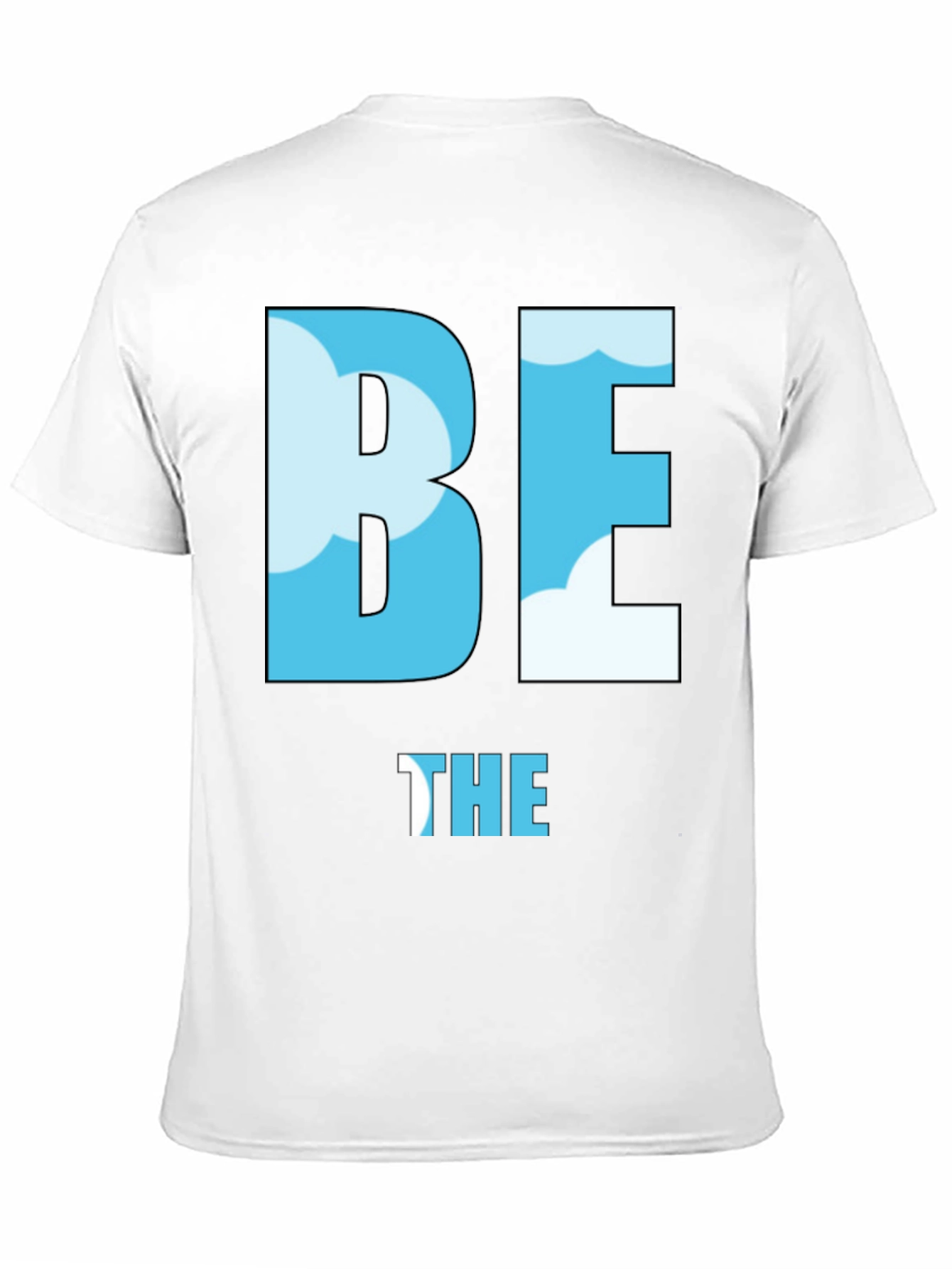Be the Sky T-Shirt - Cloud Design Black Tee
