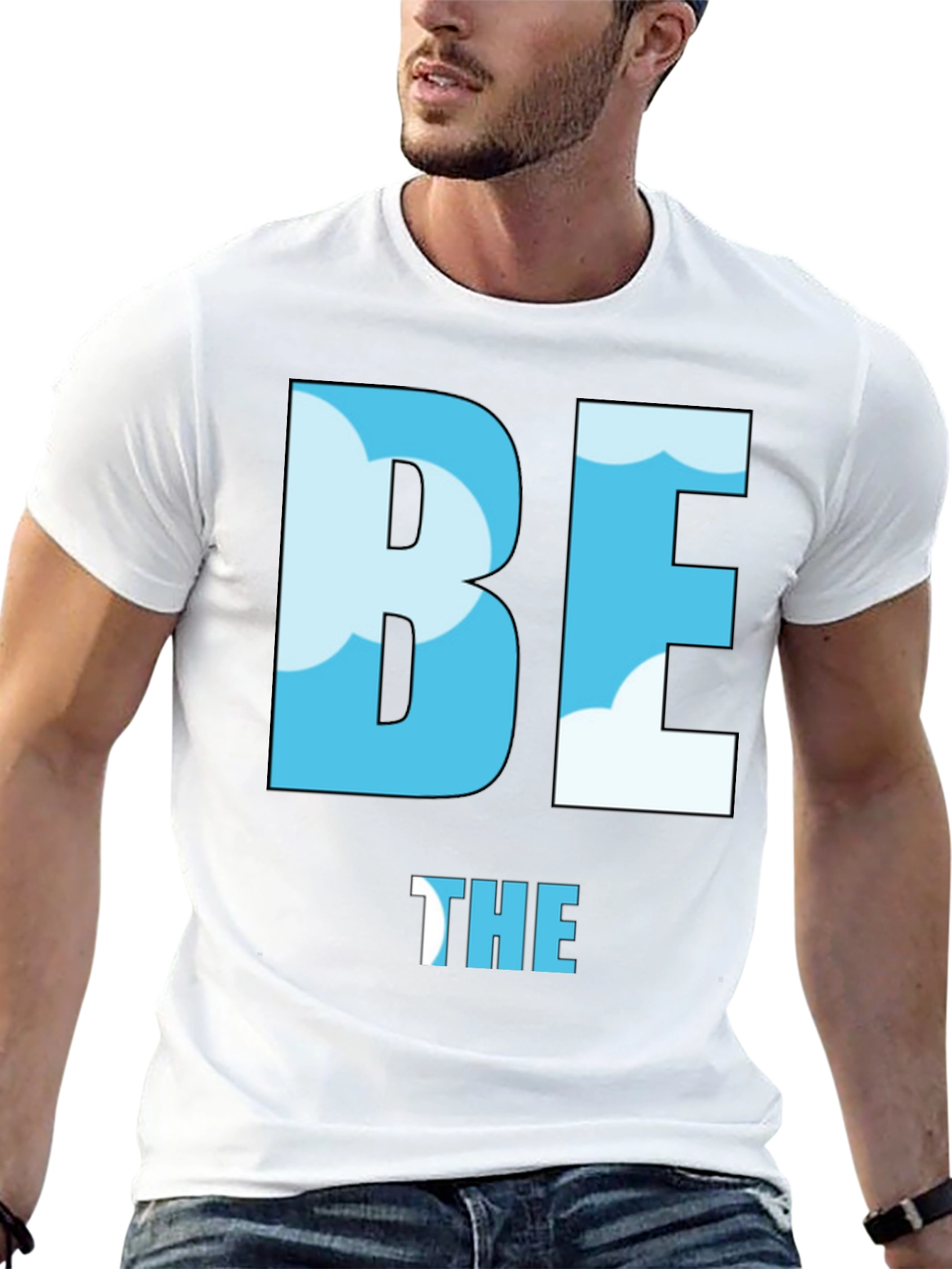Be the Sky T-Shirt - Cloud Design Black Tee
