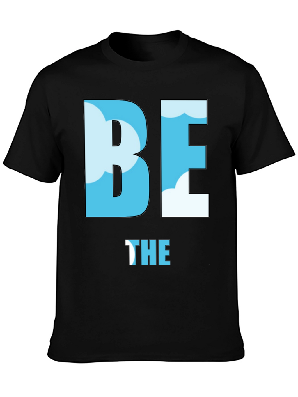 Be the Sky T-Shirt - Cloud Design Black Tee