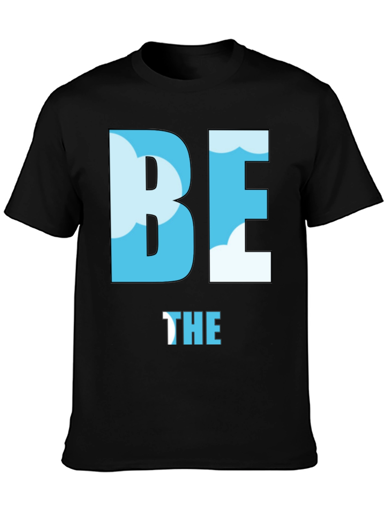 Be the Sky T-Shirt - Cloud Design Black Tee