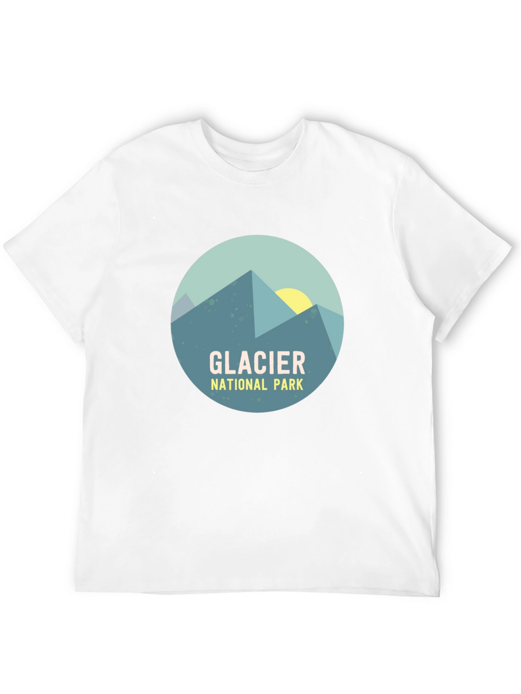 Glacier National Park Graphic T-Shirt - Mountain Design