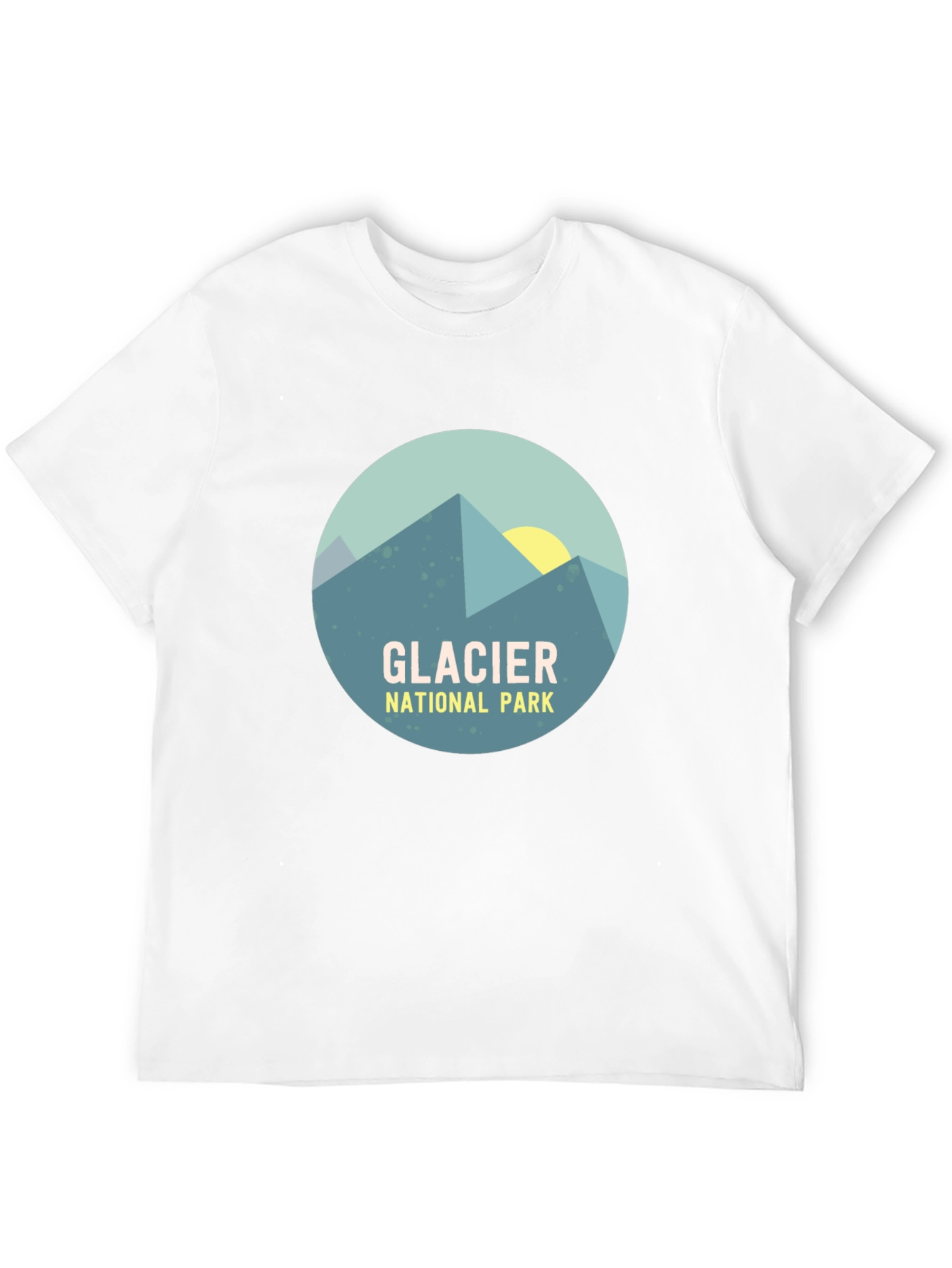 Glacier National Park Graphic T-Shirt - Mountain Design