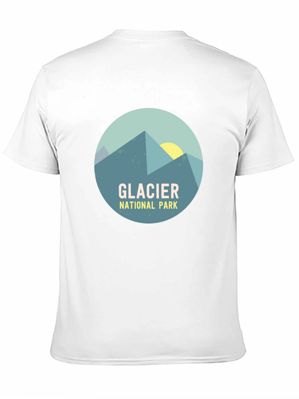Glacier National Park Graphic T-Shirt - Mountain Design