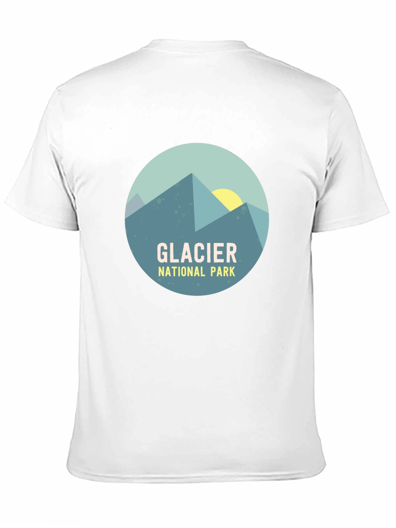 Glacier National Park Graphic T-Shirt - Mountain Design