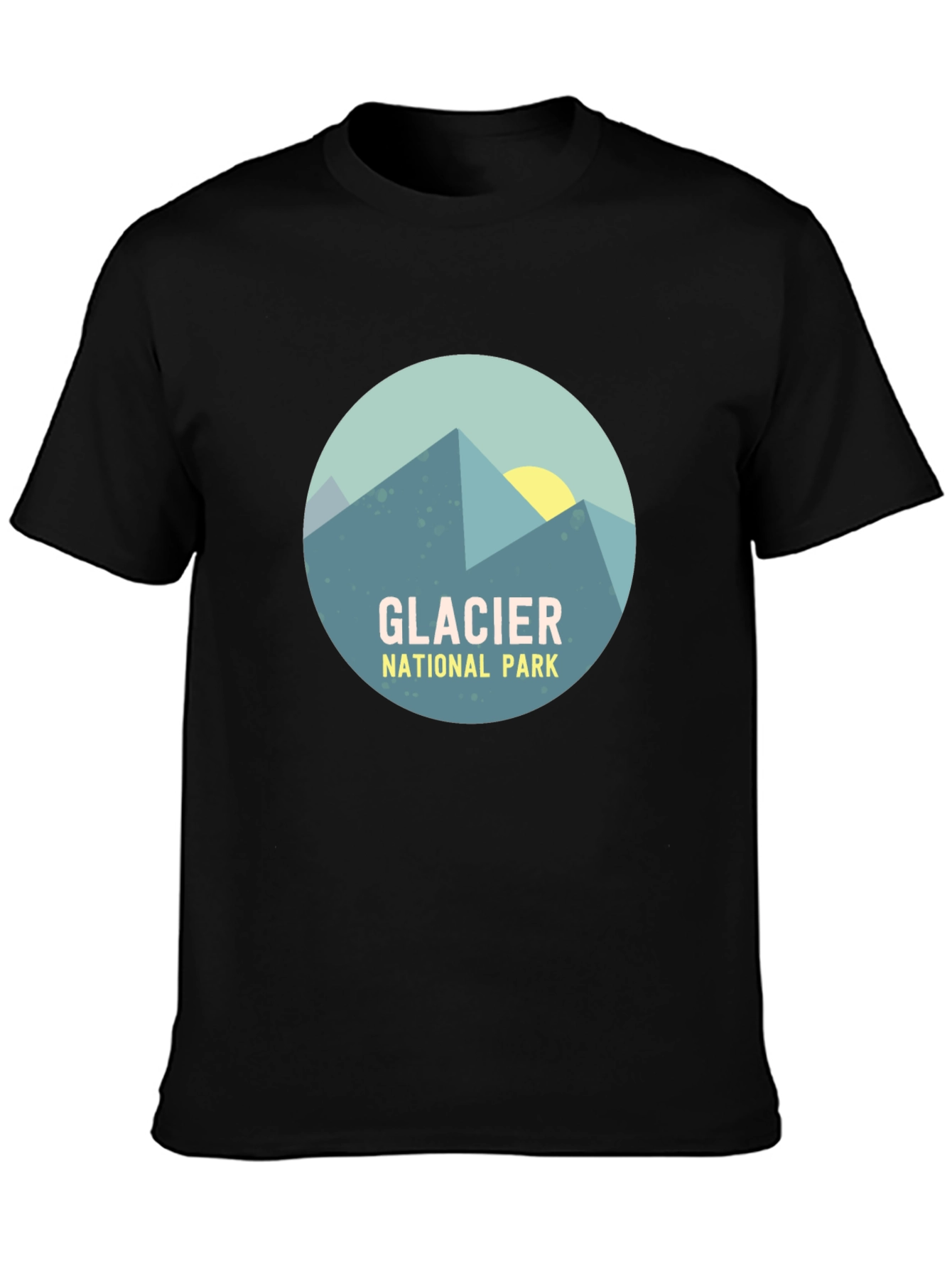 Glacier National Park Graphic T-Shirt - Mountain Design