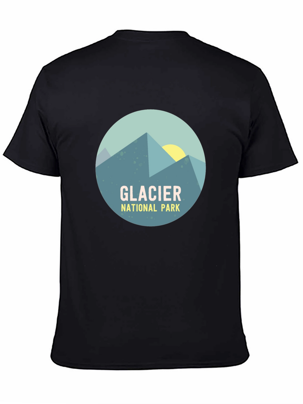 Glacier National Park Graphic T-Shirt - Mountain Design