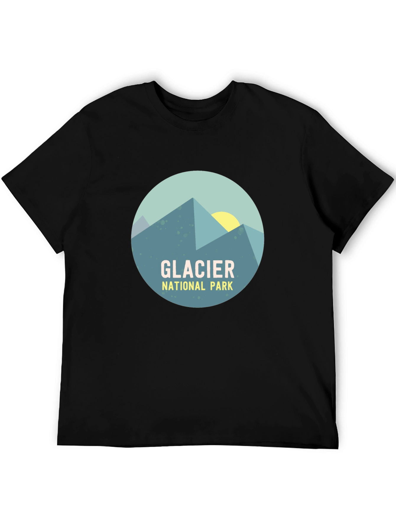 Glacier National Park Graphic T-Shirt - Mountain Design