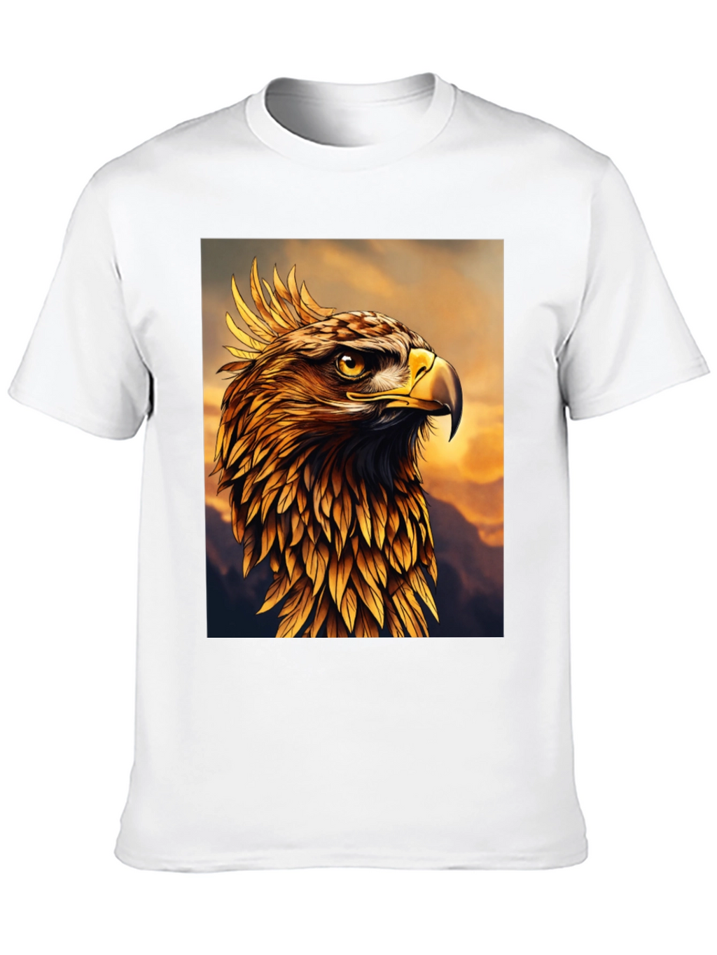 Majestic Golden Eagle Graphic Tee - Premium Quality