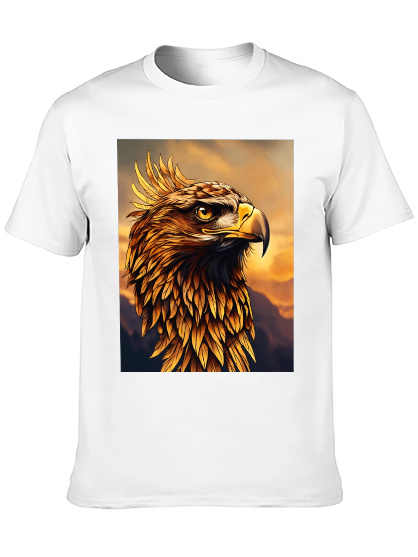 Majestic Golden Eagle Graphic Tee - Premium Quality