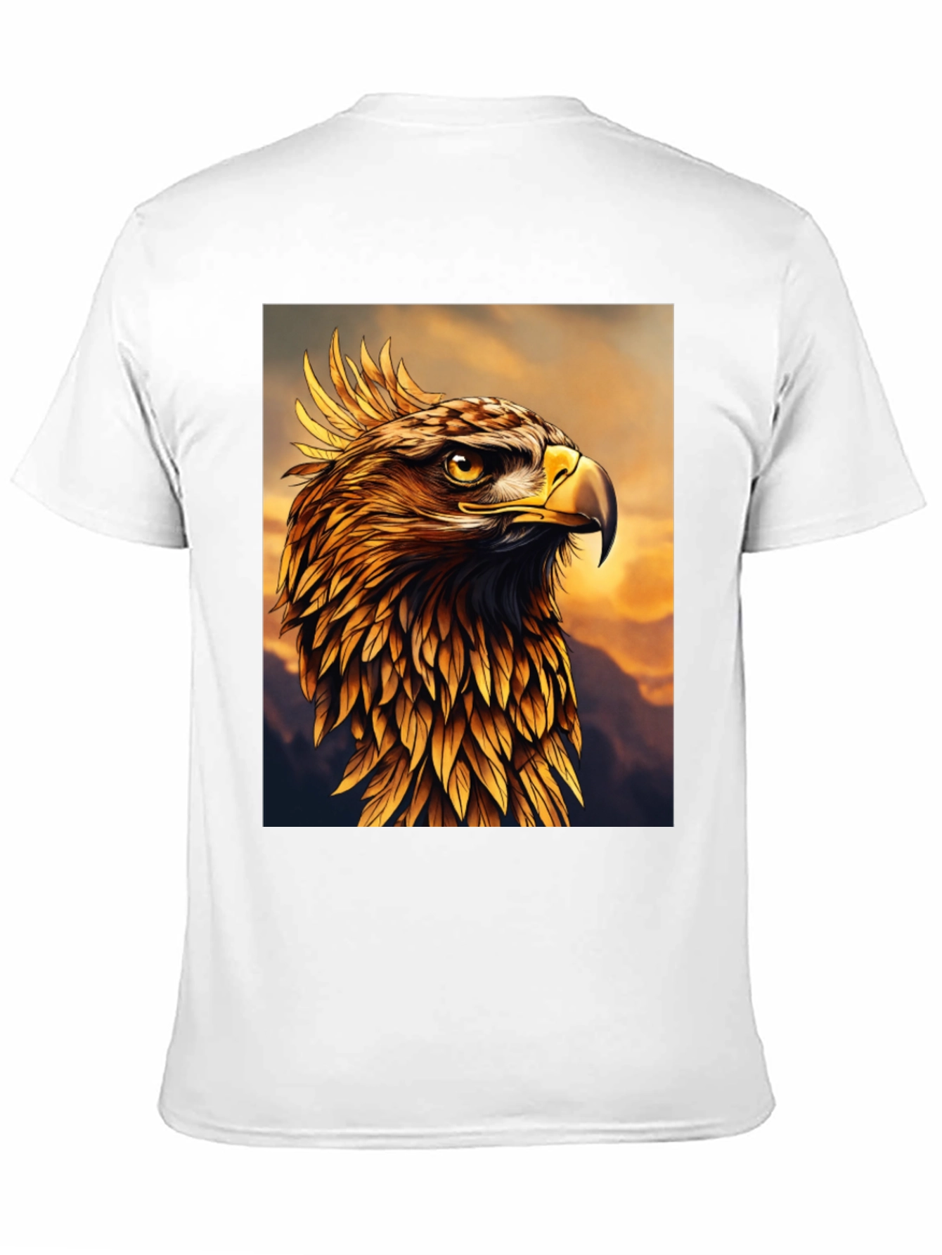 Majestic Golden Eagle Graphic Tee - Premium Quality
