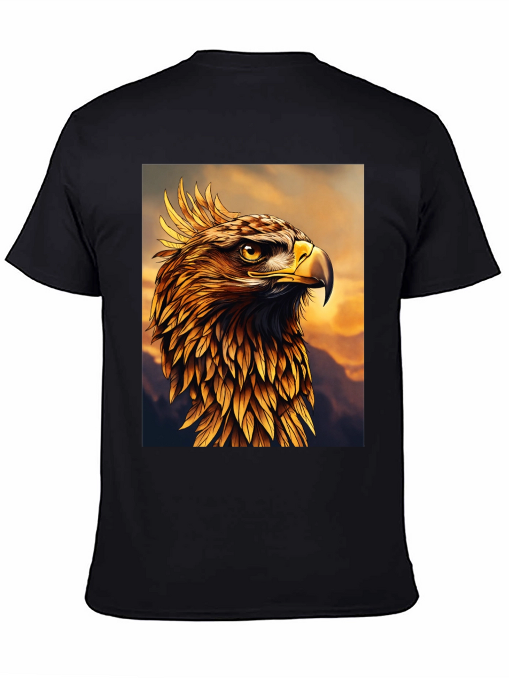 Majestic Golden Eagle Graphic Tee - Premium Quality