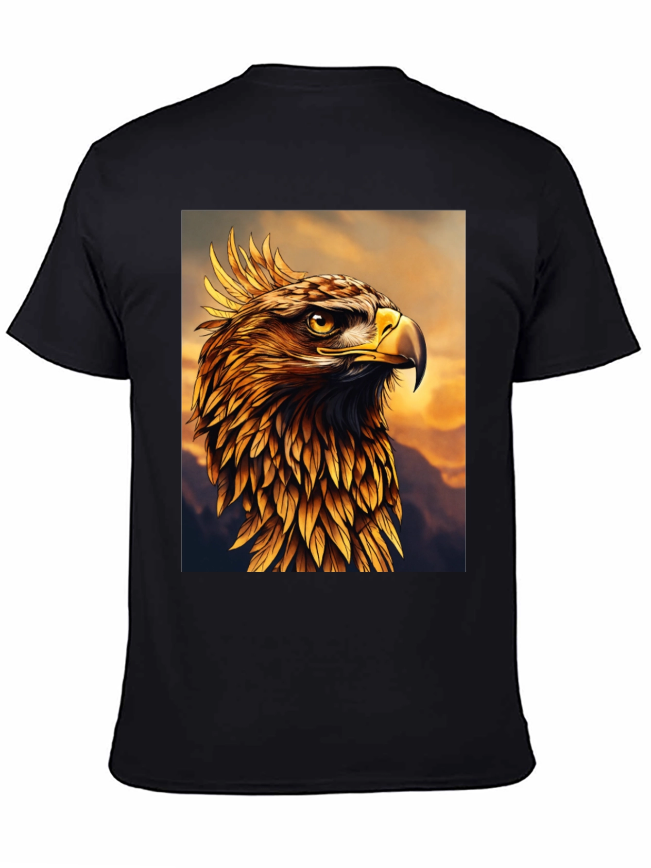 Majestic Golden Eagle Graphic Tee - Premium Quality