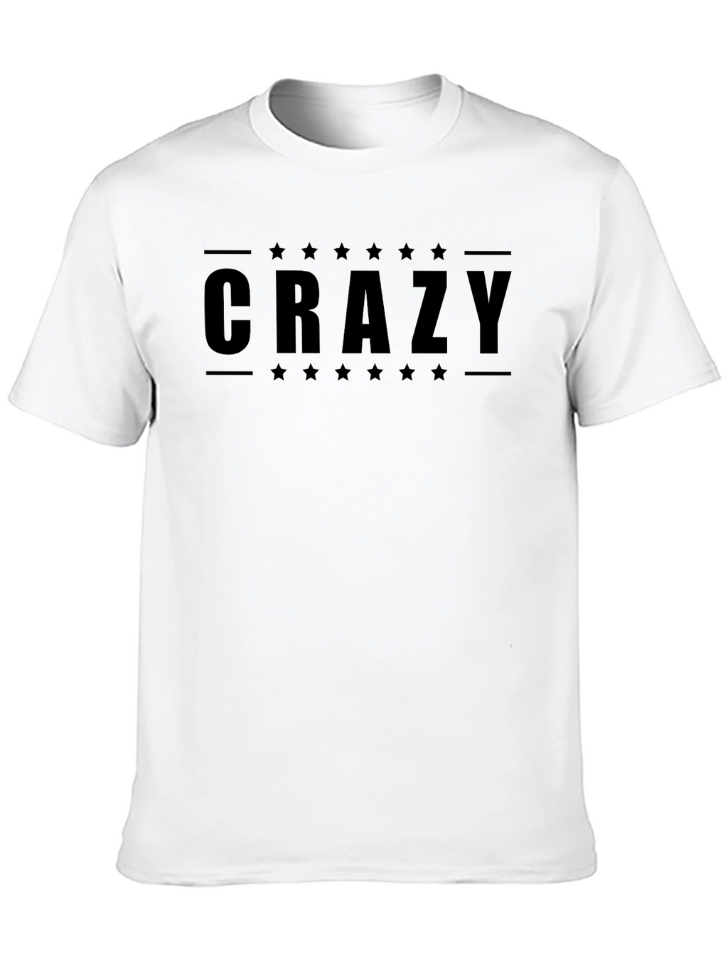 Crazy Star Graphic Black T-Shirt