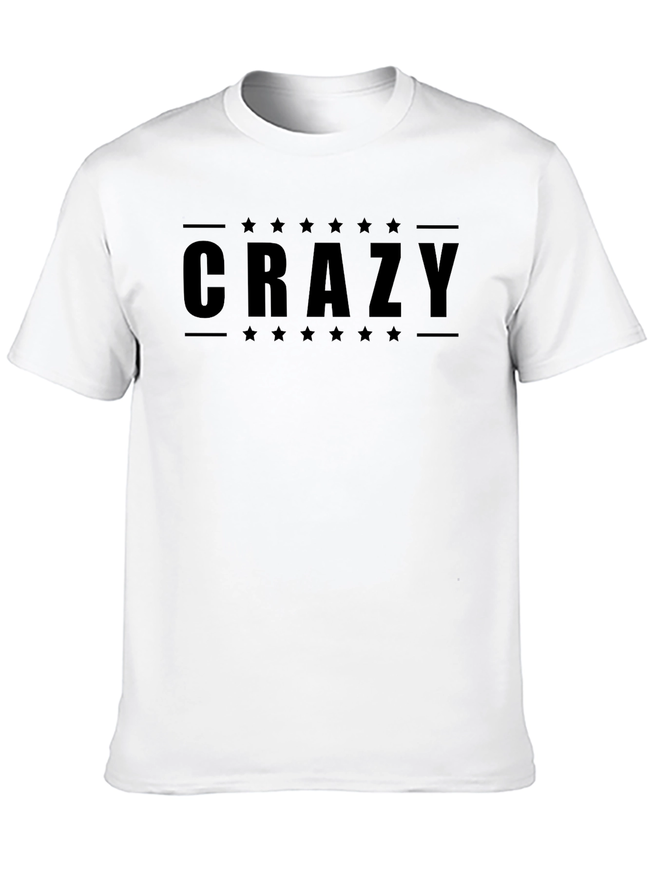Crazy Star Graphic Black T-Shirt