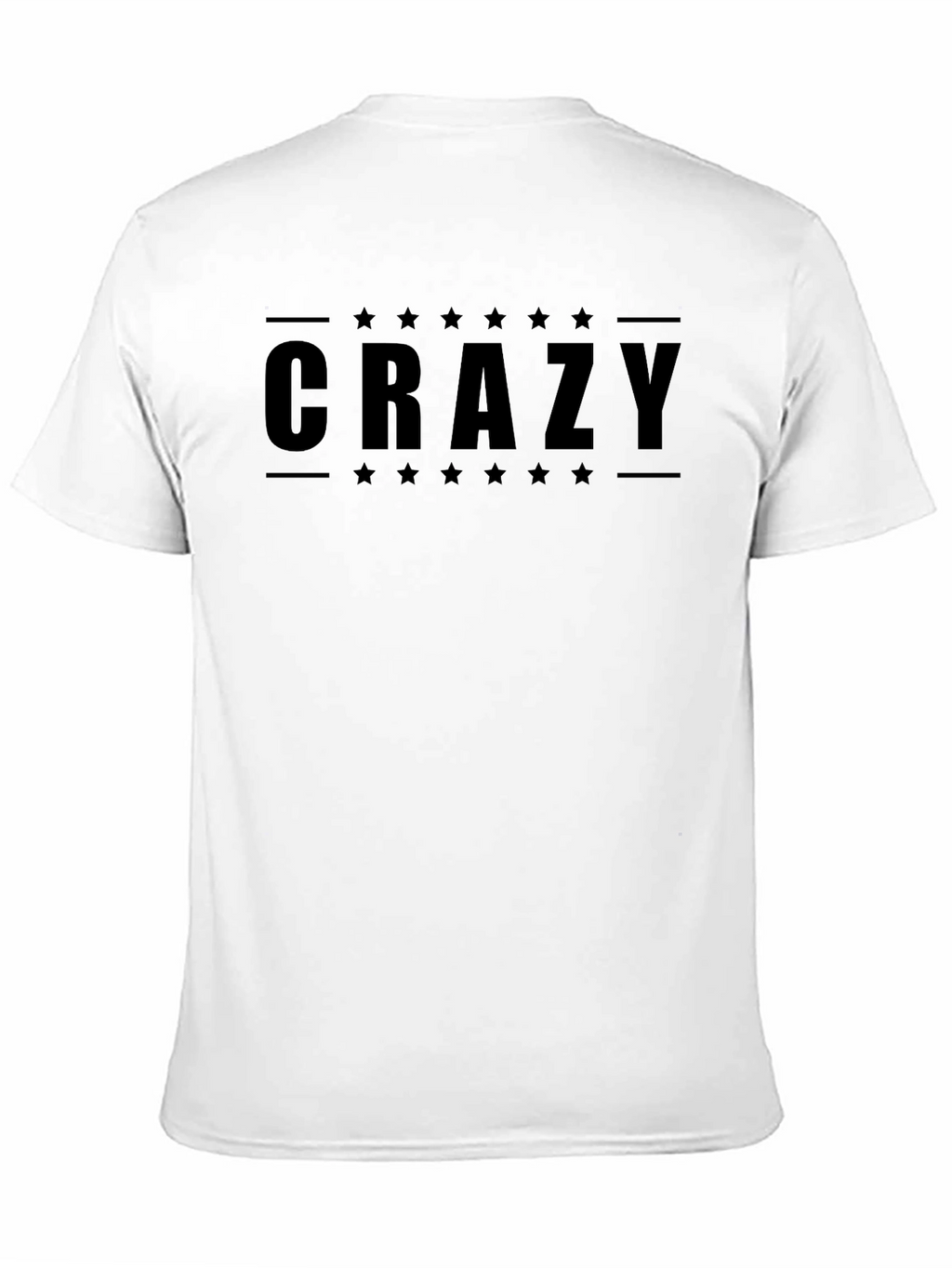 Crazy Star Graphic Black T-Shirt
