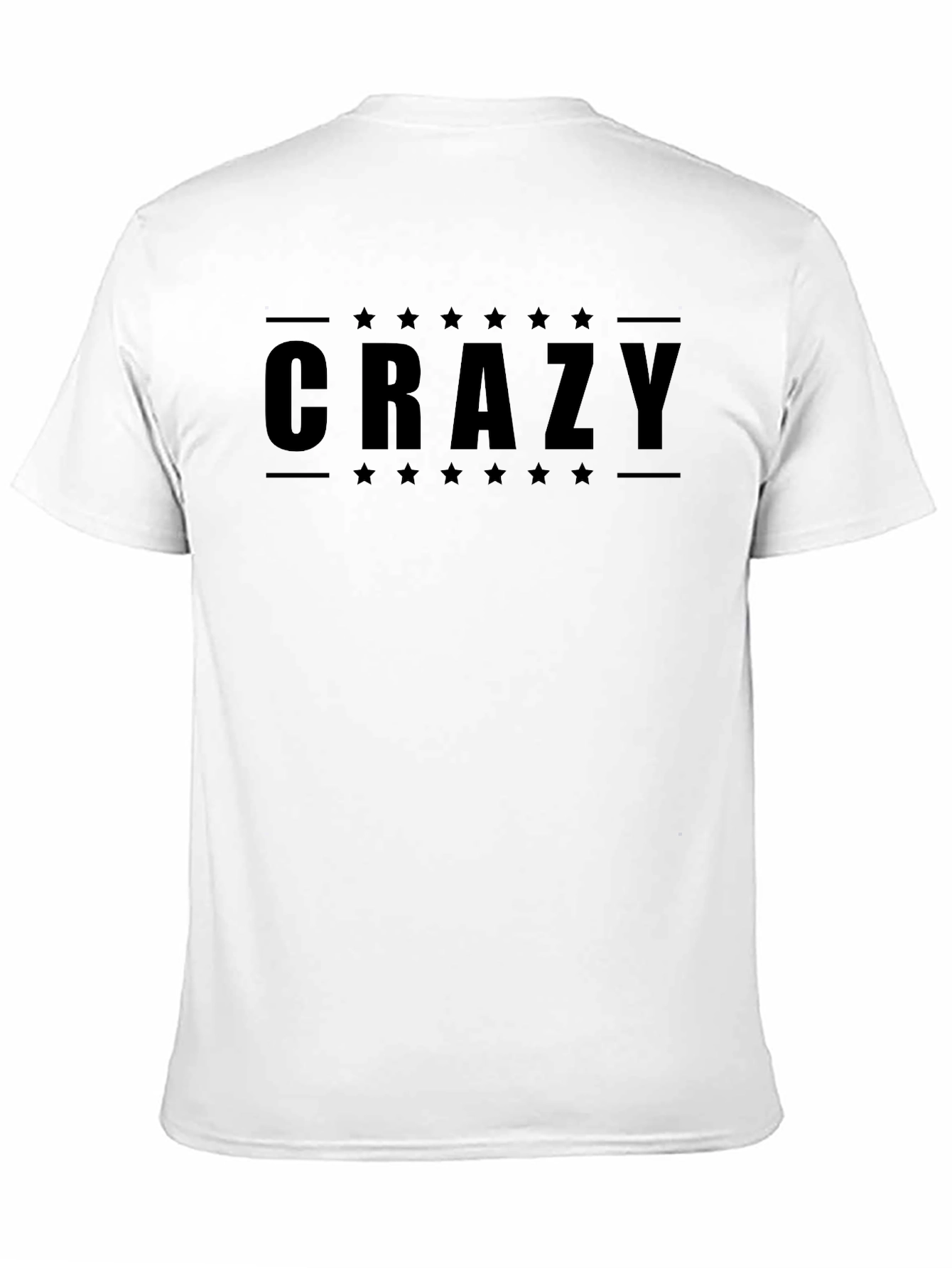Crazy Star Graphic Black T-Shirt