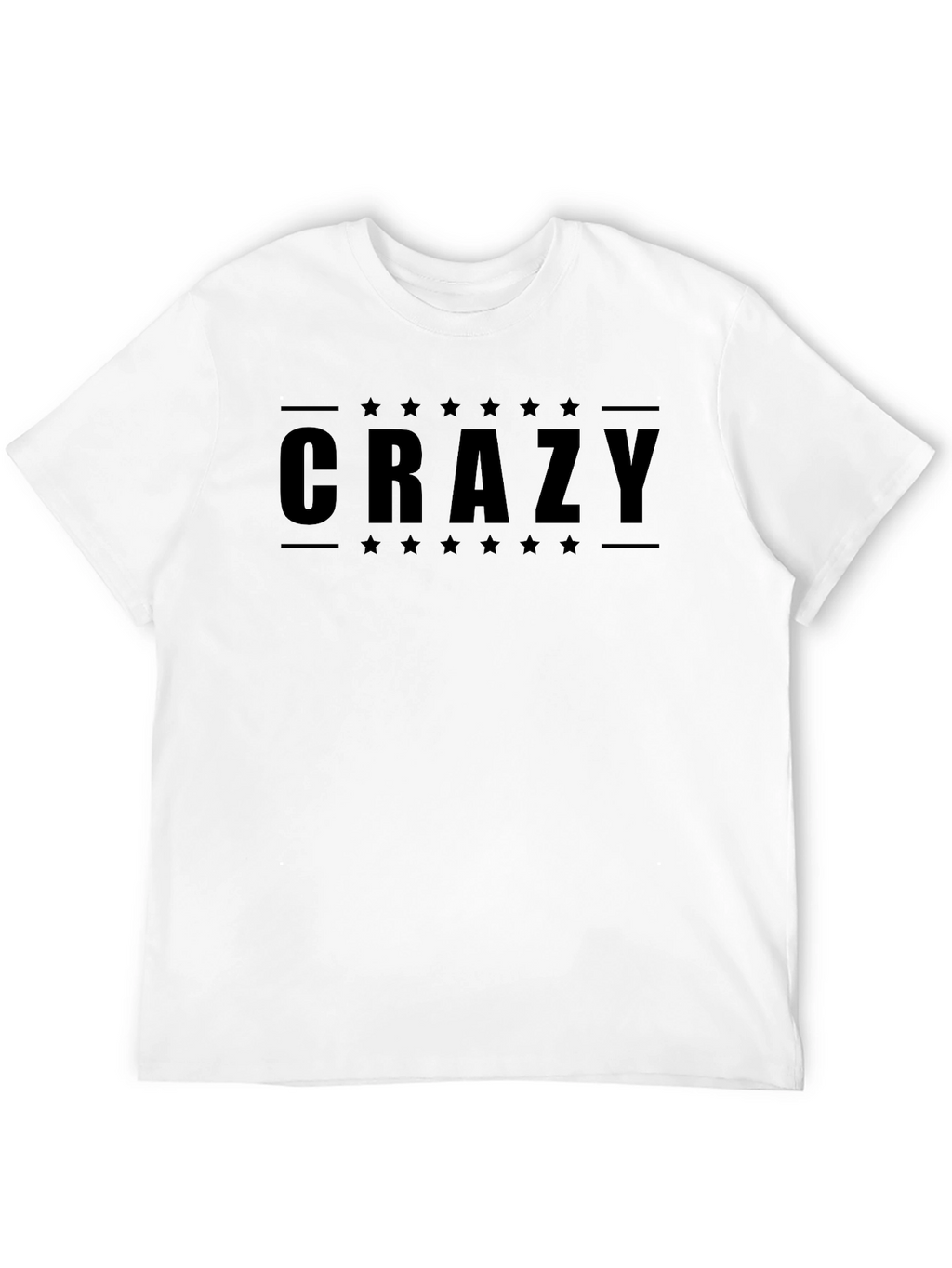 Crazy Star Graphic Black T-Shirt