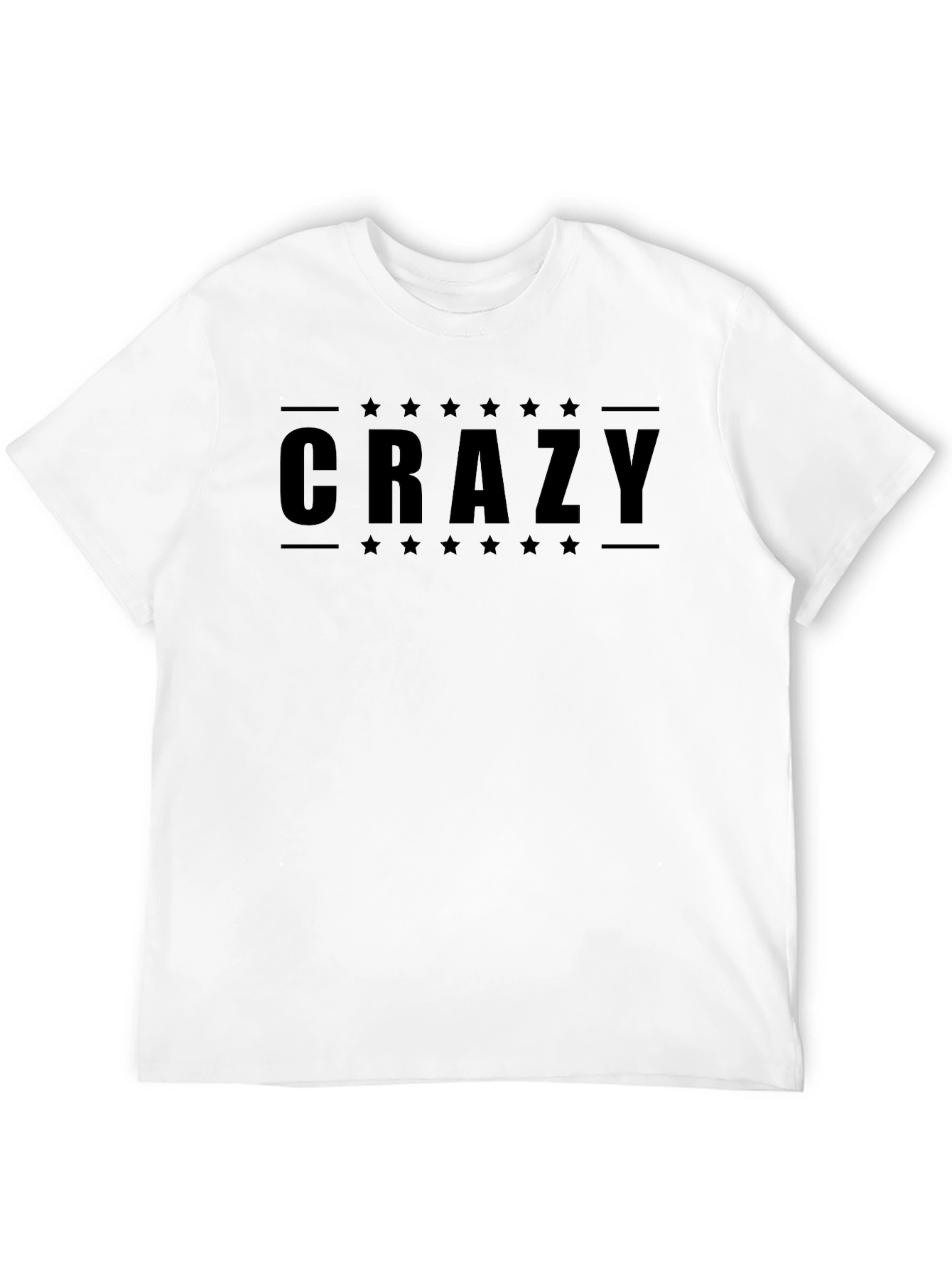 Crazy Star Graphic Black T-Shirt