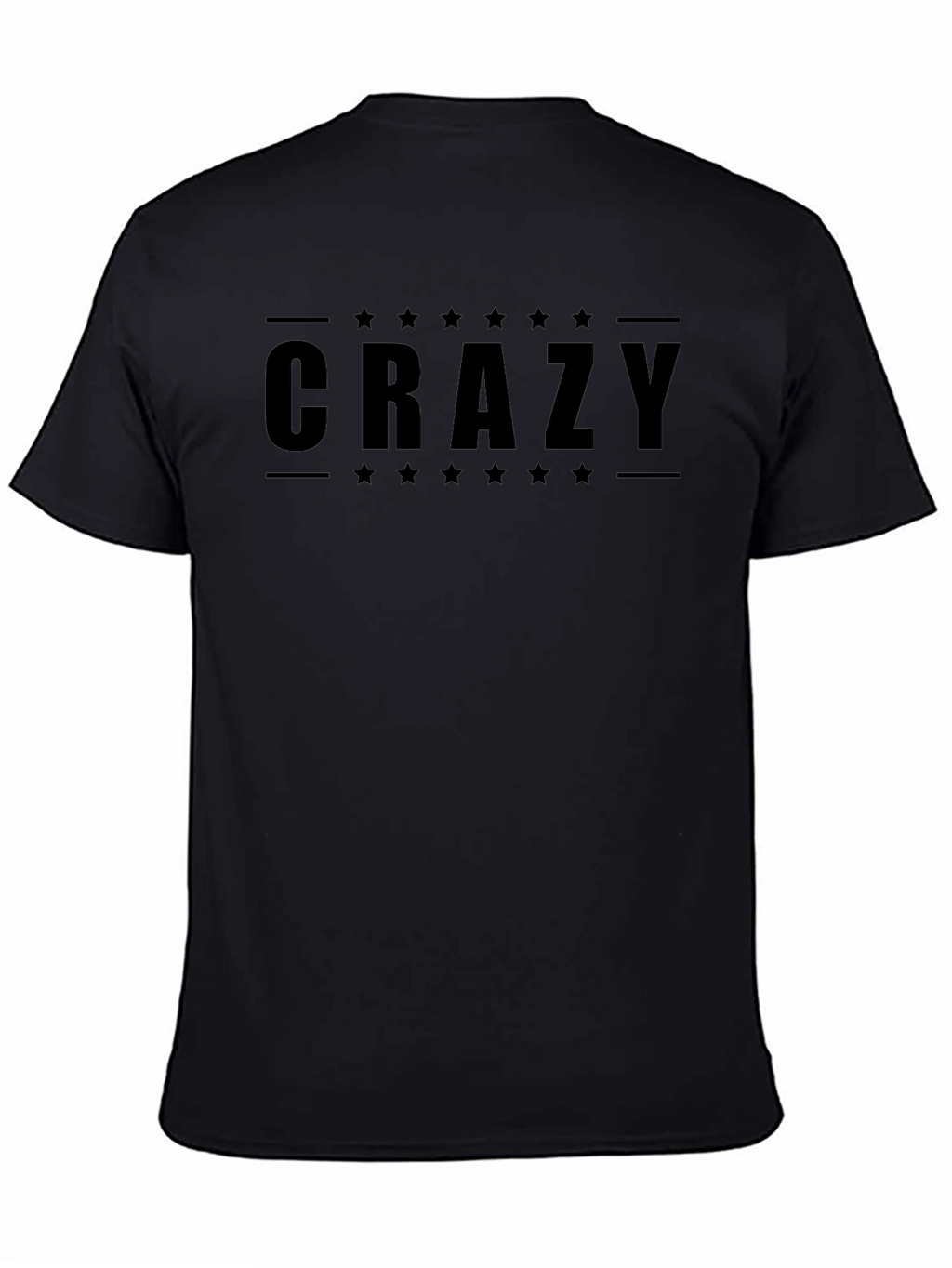 Crazy Star Graphic Black T-Shirt