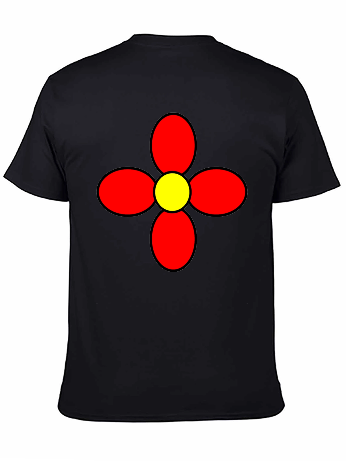 Retro Flower Graphic Tee - Bold Statement Shirt