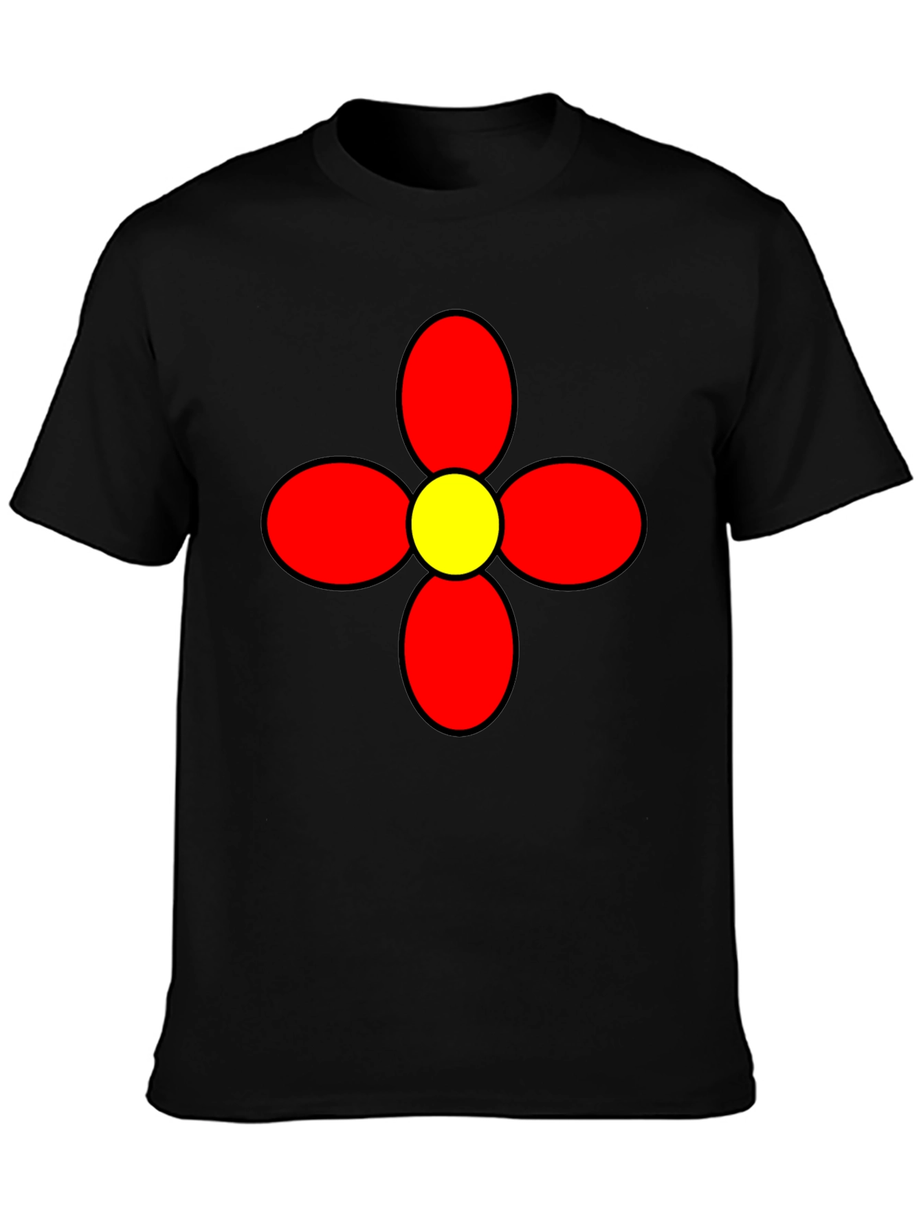 Retro Flower Graphic Tee - Bold Statement Shirt