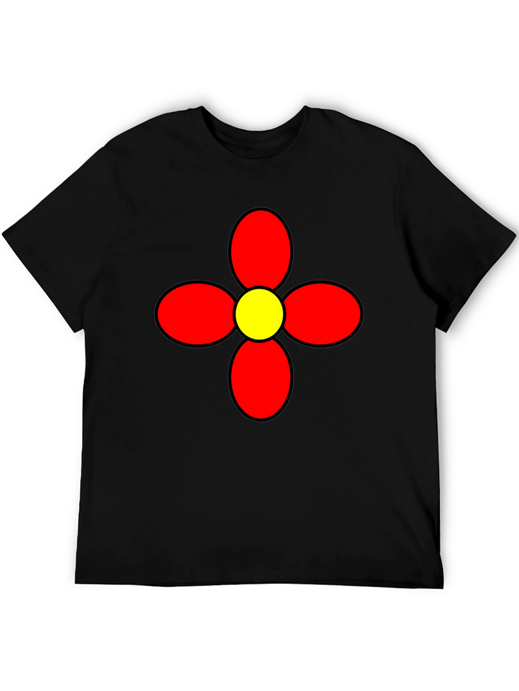 Retro Flower Graphic Tee - Bold Statement Shirt