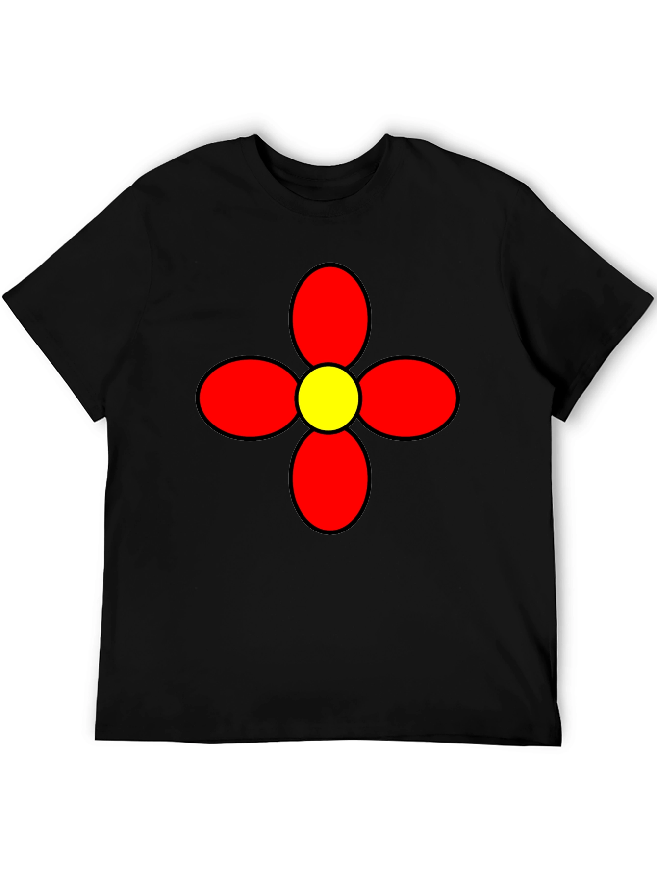 Retro Flower Graphic Tee - Bold Statement Shirt
