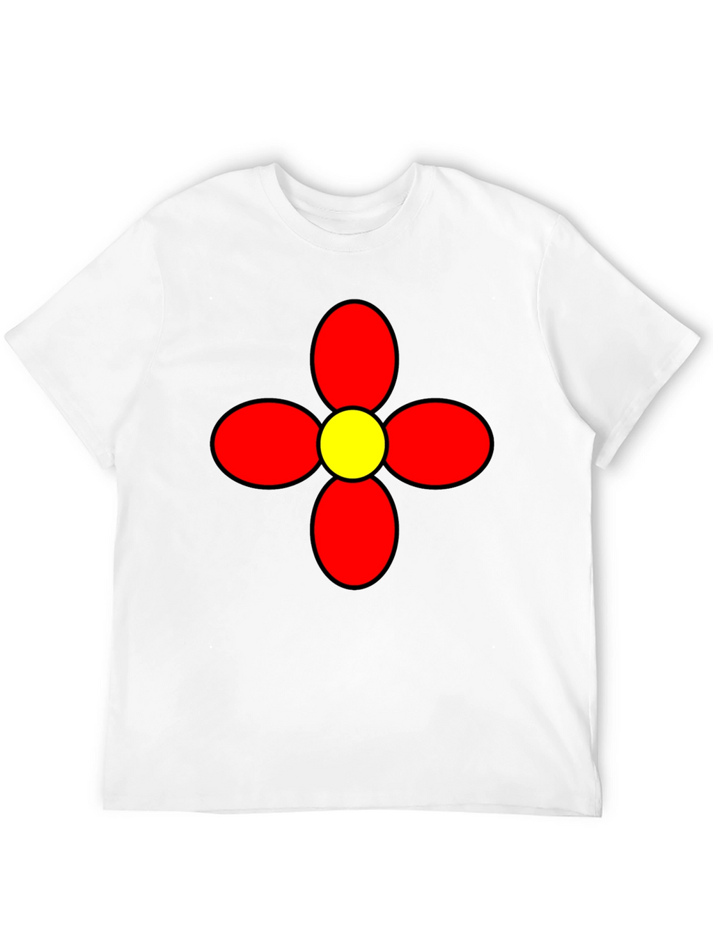 Retro Flower Graphic Tee - Bold Statement Shirt