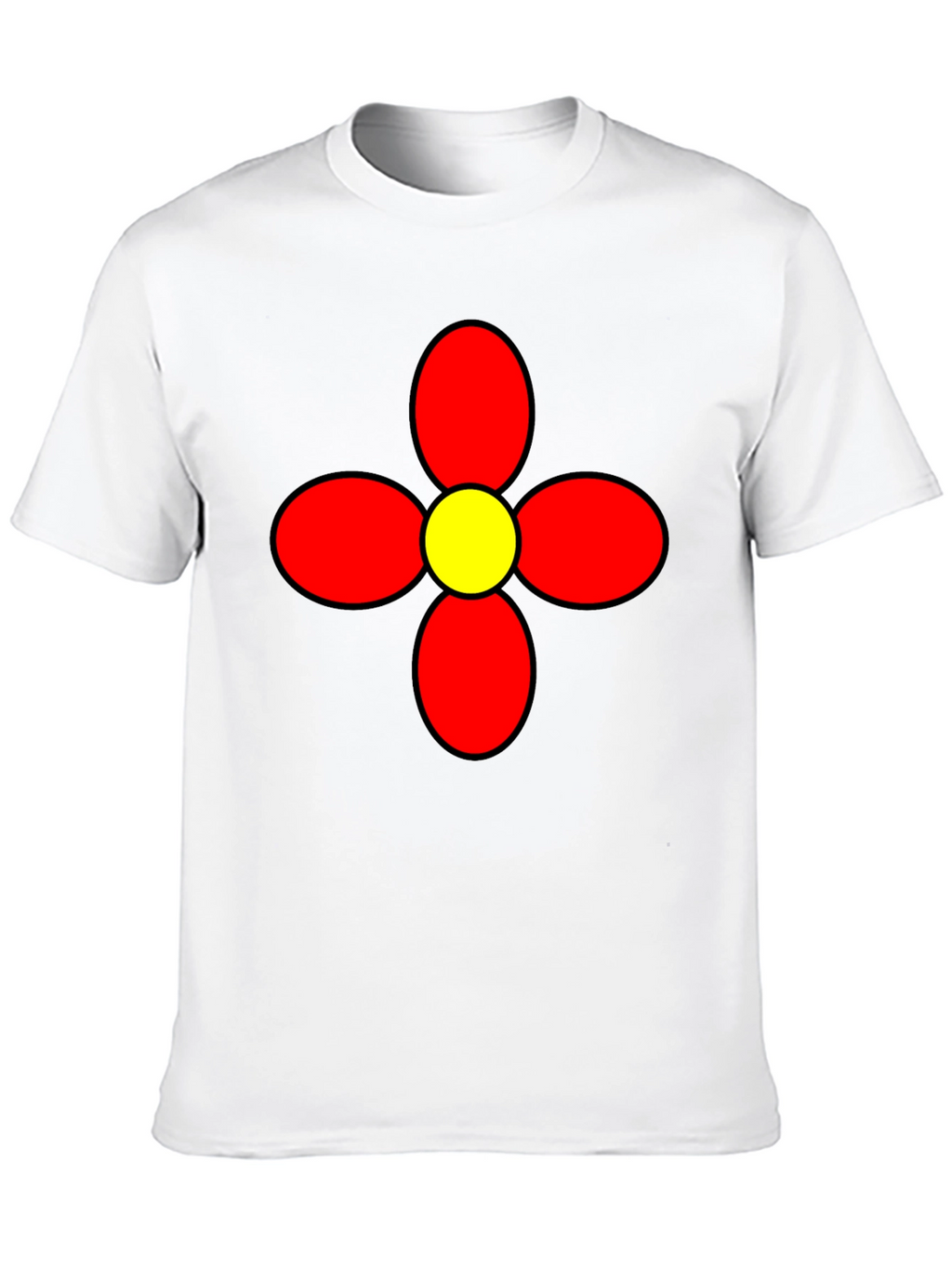Retro Flower Graphic Tee - Bold Statement Shirt