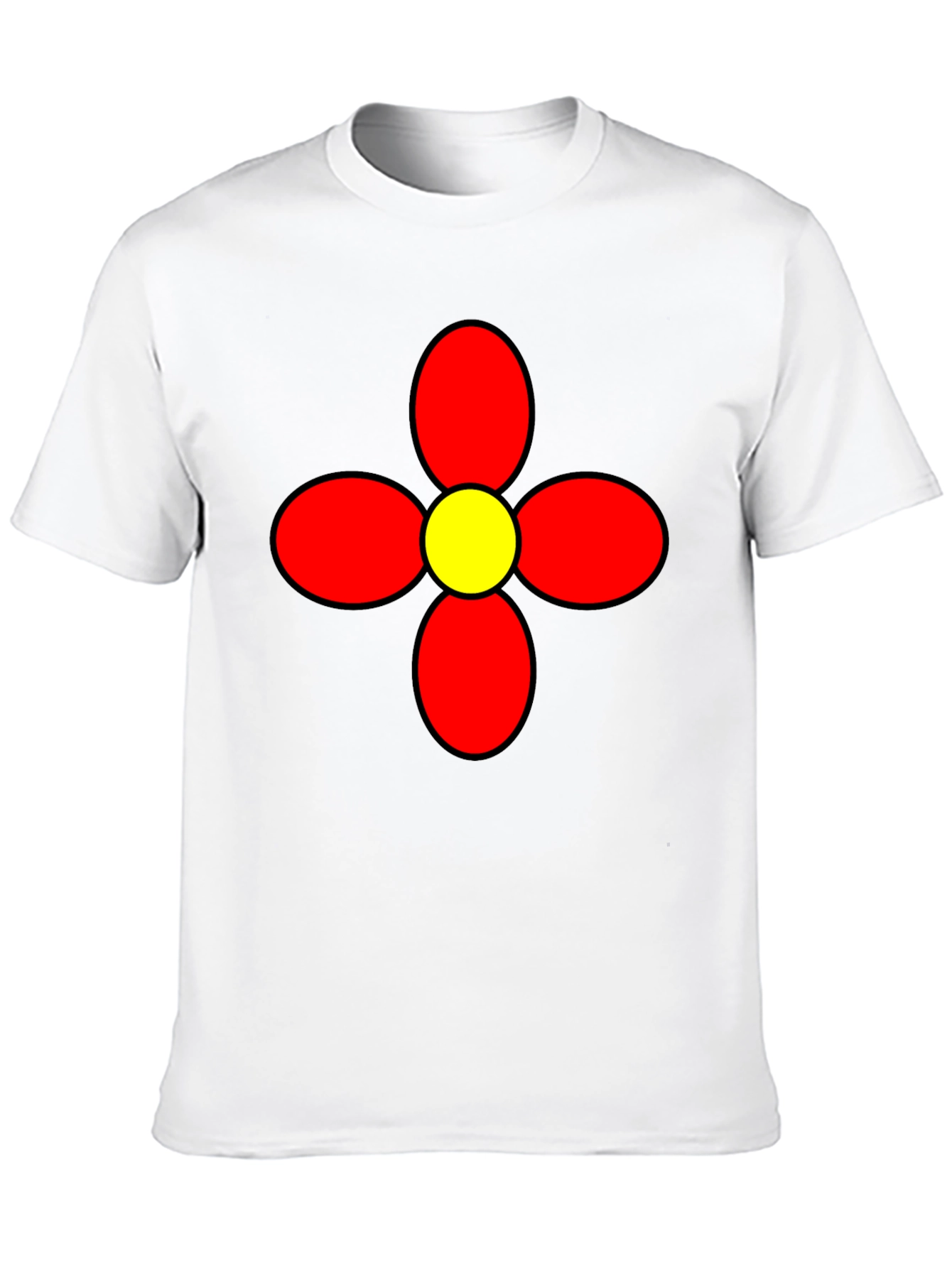 Retro Flower Graphic Tee - Bold Statement Shirt