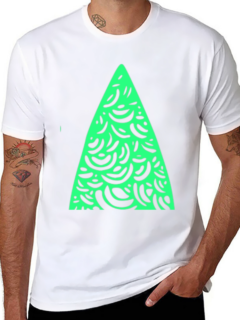 Funky Christmas Tree Graphic Tee