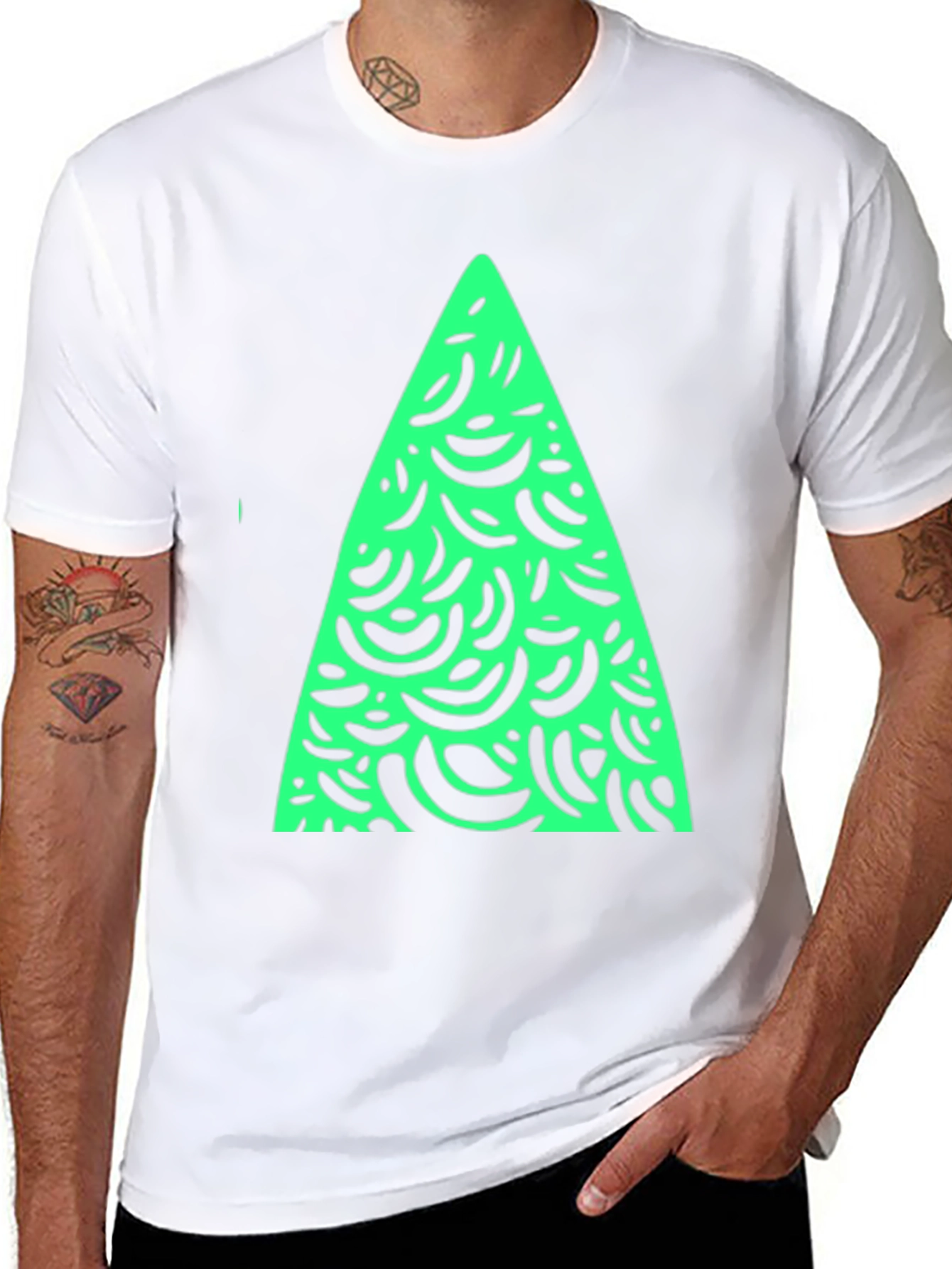 Funky Christmas Tree Graphic Tee