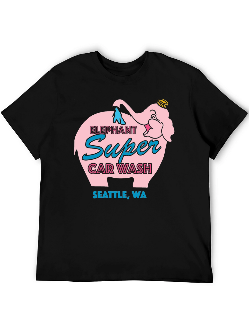 Elephant Super Car Wash T-Shirt Seattle WA