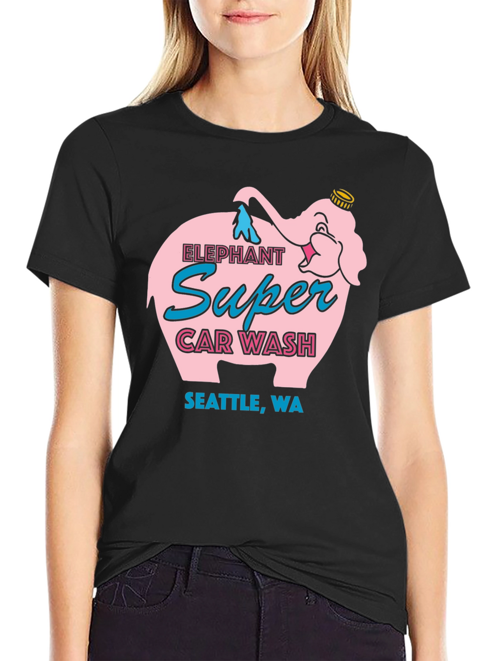 Elephant Super Car Wash T-Shirt Seattle WA