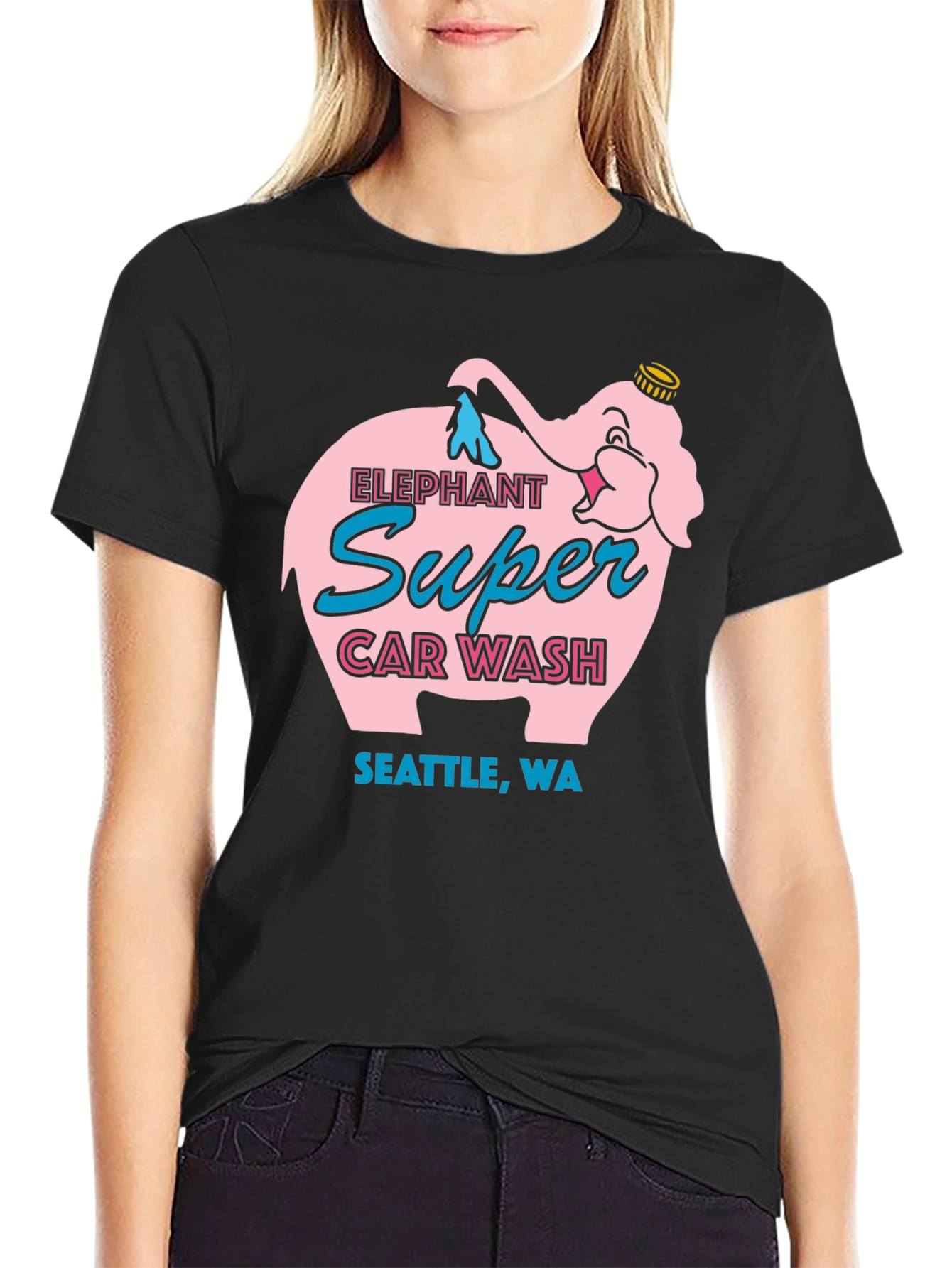 Elephant Super Car Wash T-Shirt Seattle WA